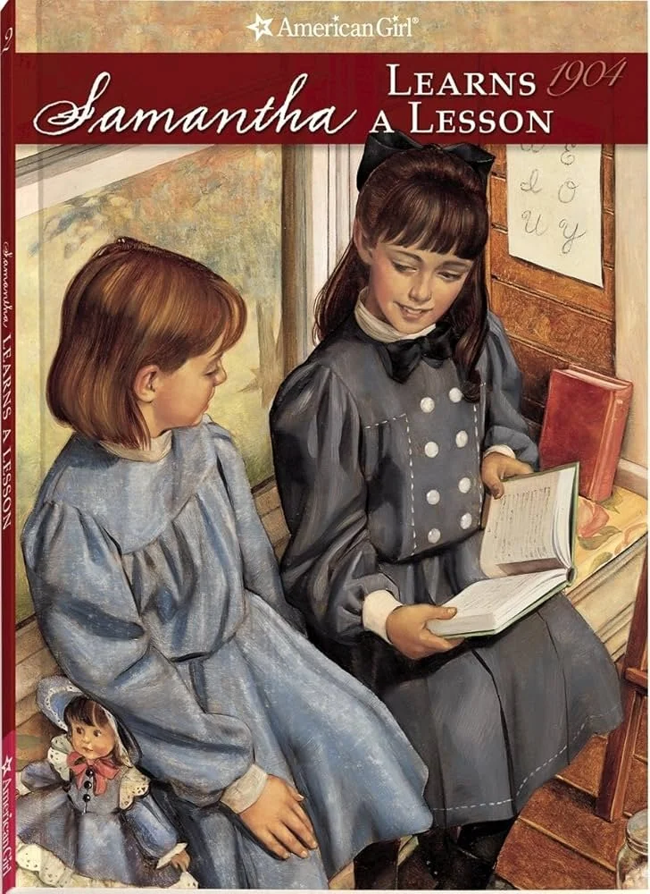 Samantha Learns a Lesson cover, ribbon-cover edition