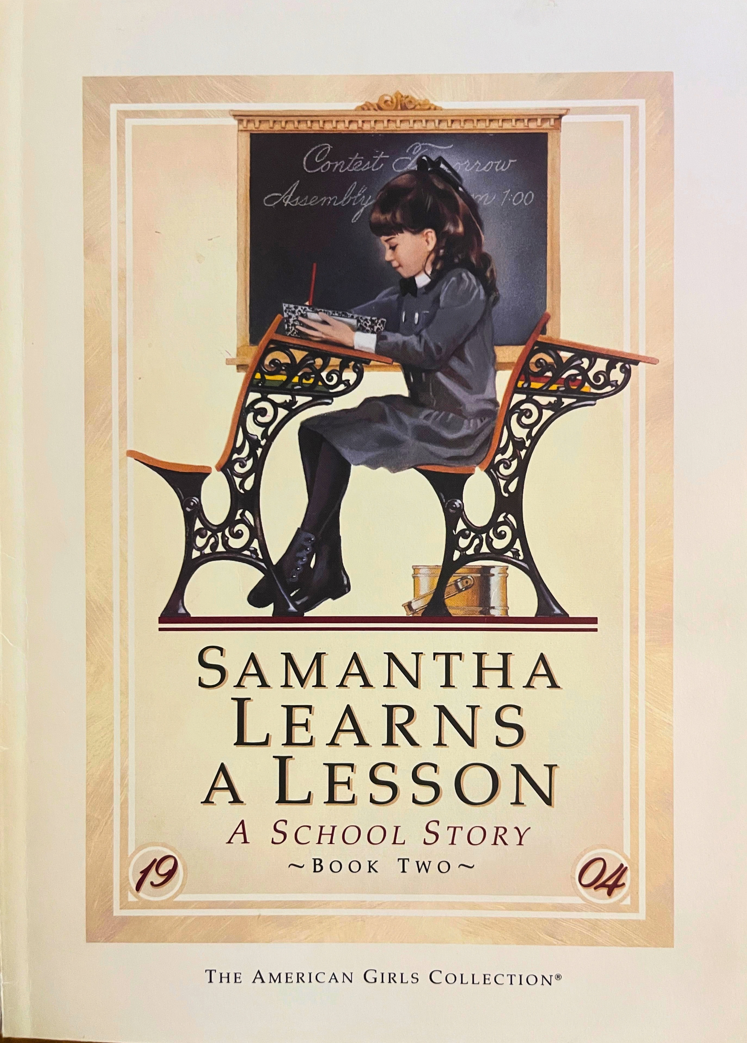 Samantha Learns a Lesson cover, 1986, Nancy Niles illustration