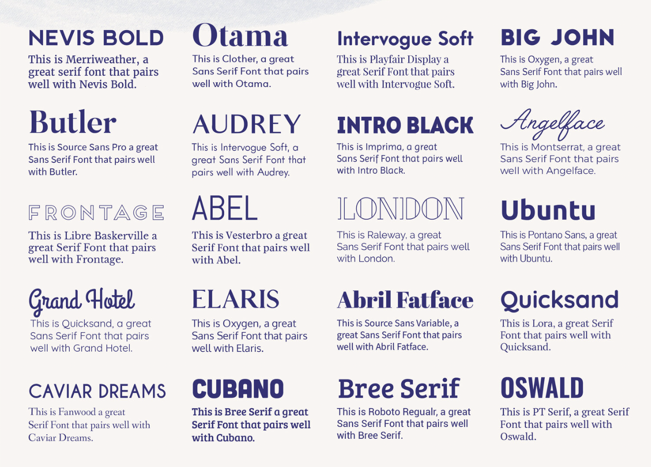 40+ Dynamic Font Duos / Pairing Different Fonts Together, Decolore.Net