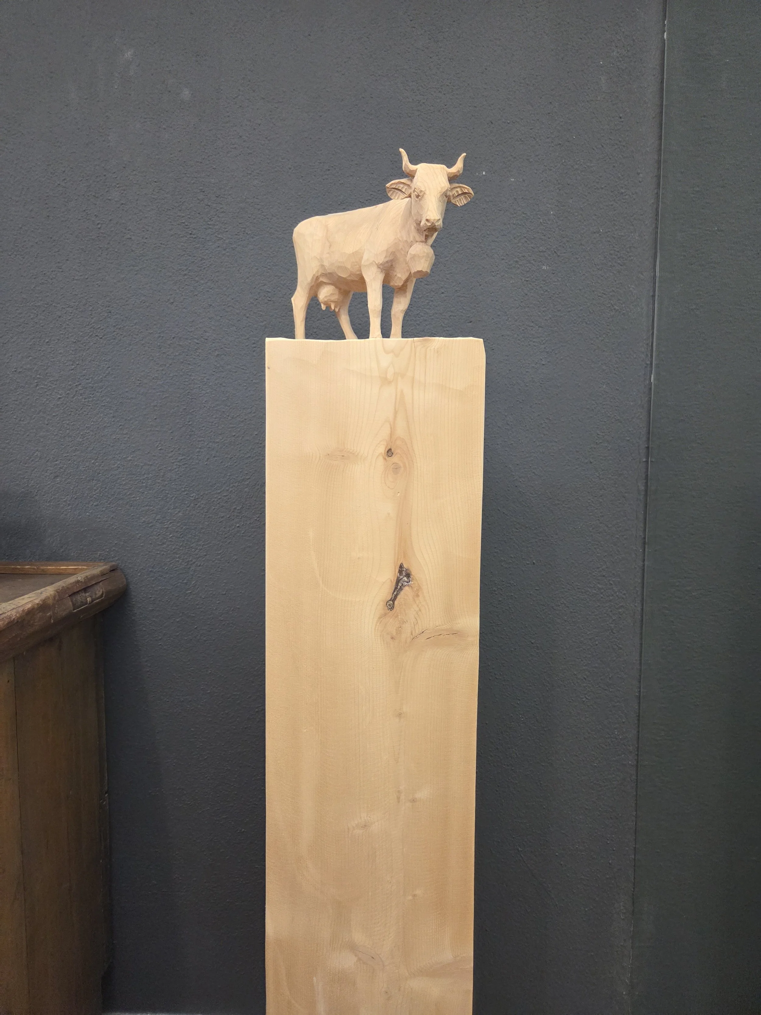 Kuh Skulptur Graubünden