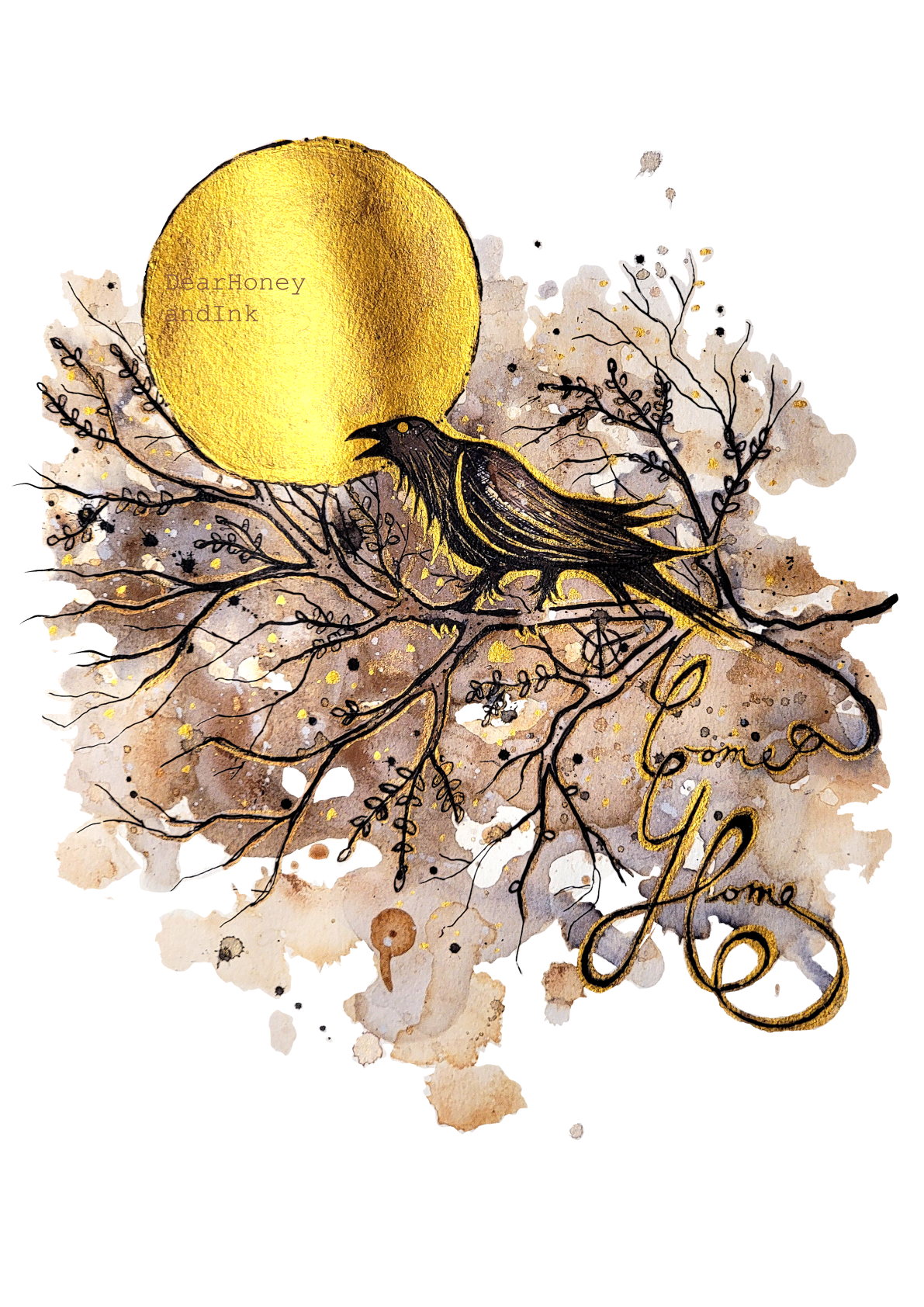 Come Home
Black tea and Ink