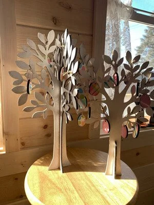 3D Family Tree Set of 3 SVG Digital Download for Glowforge or Laser Not a Physical Item .19-.22 Inch Thickness