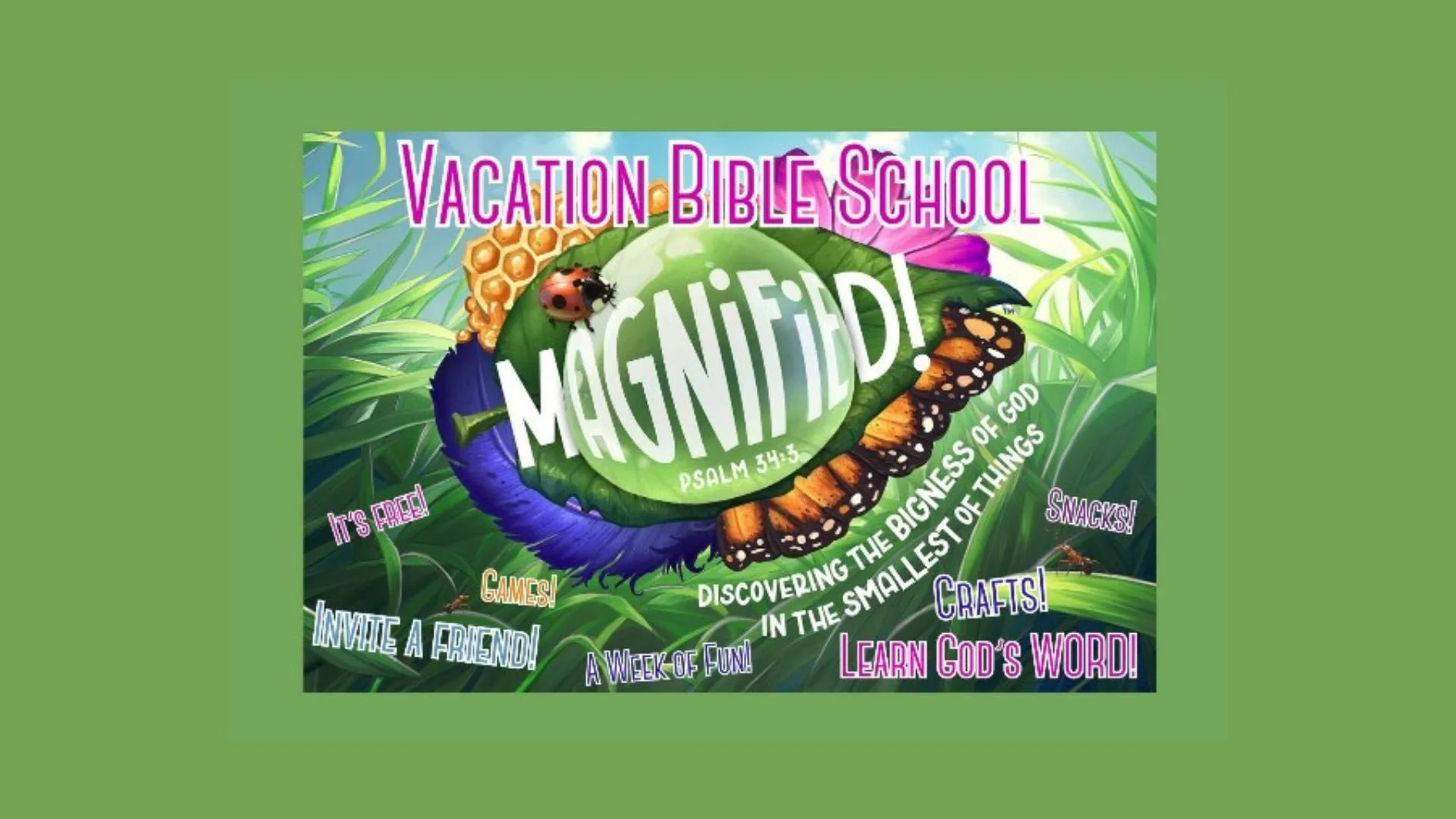Vacation Bible School (VBS) Week!