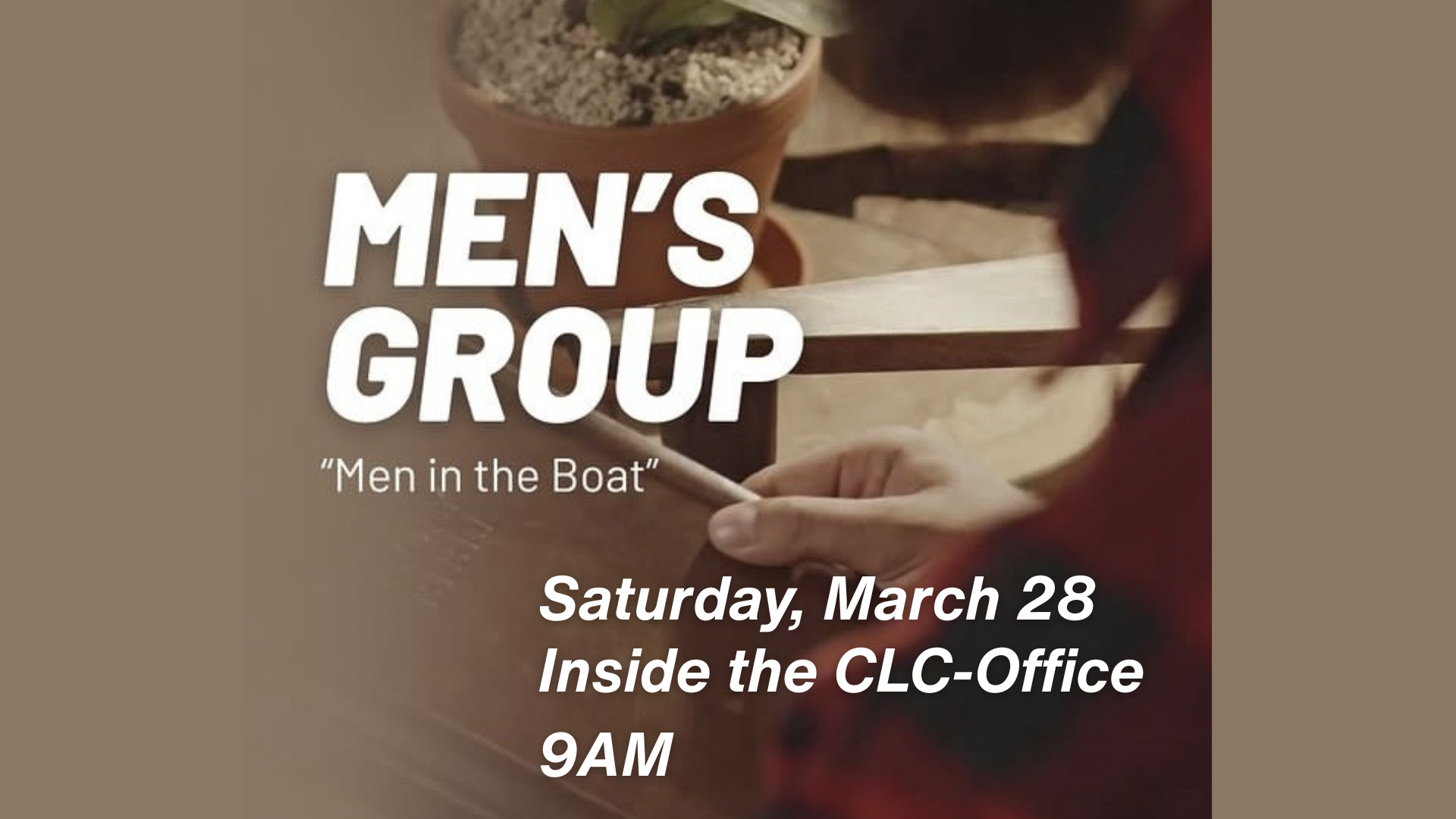 Men's Group - Men in the Boat
