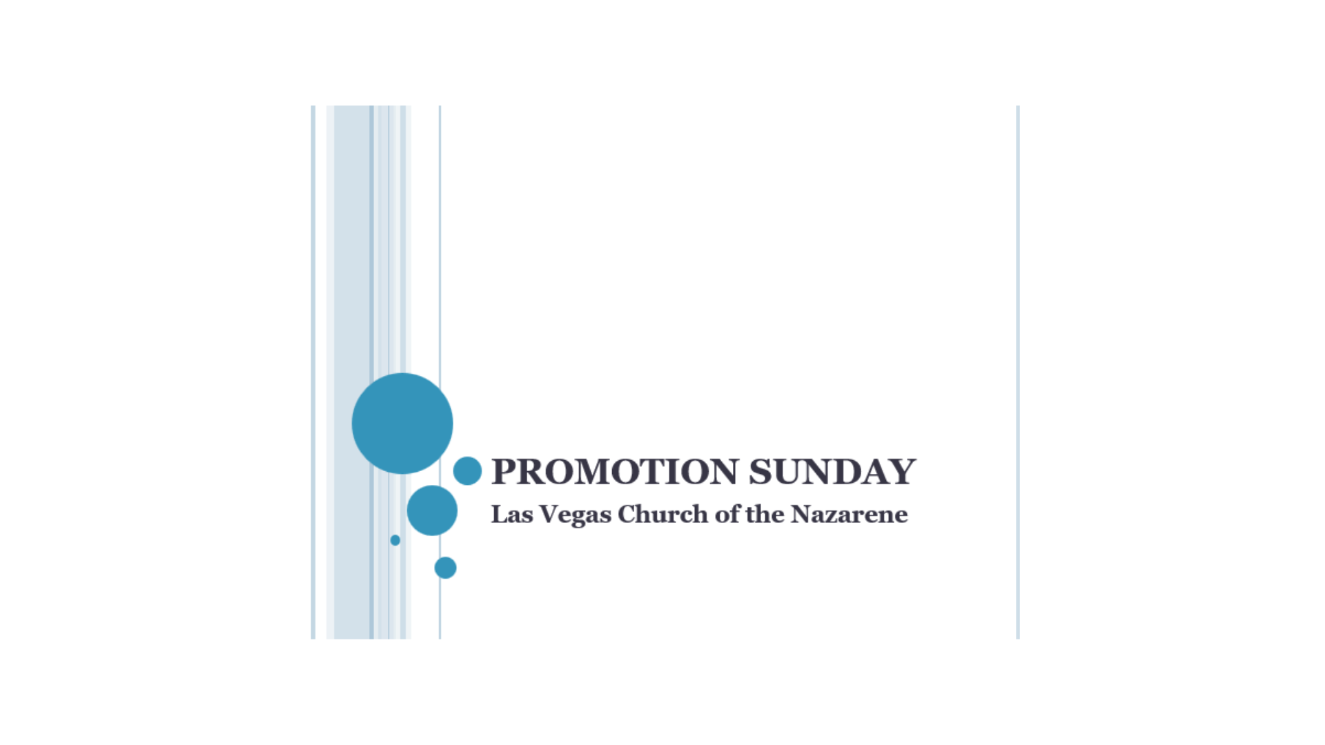Promotion Sunday