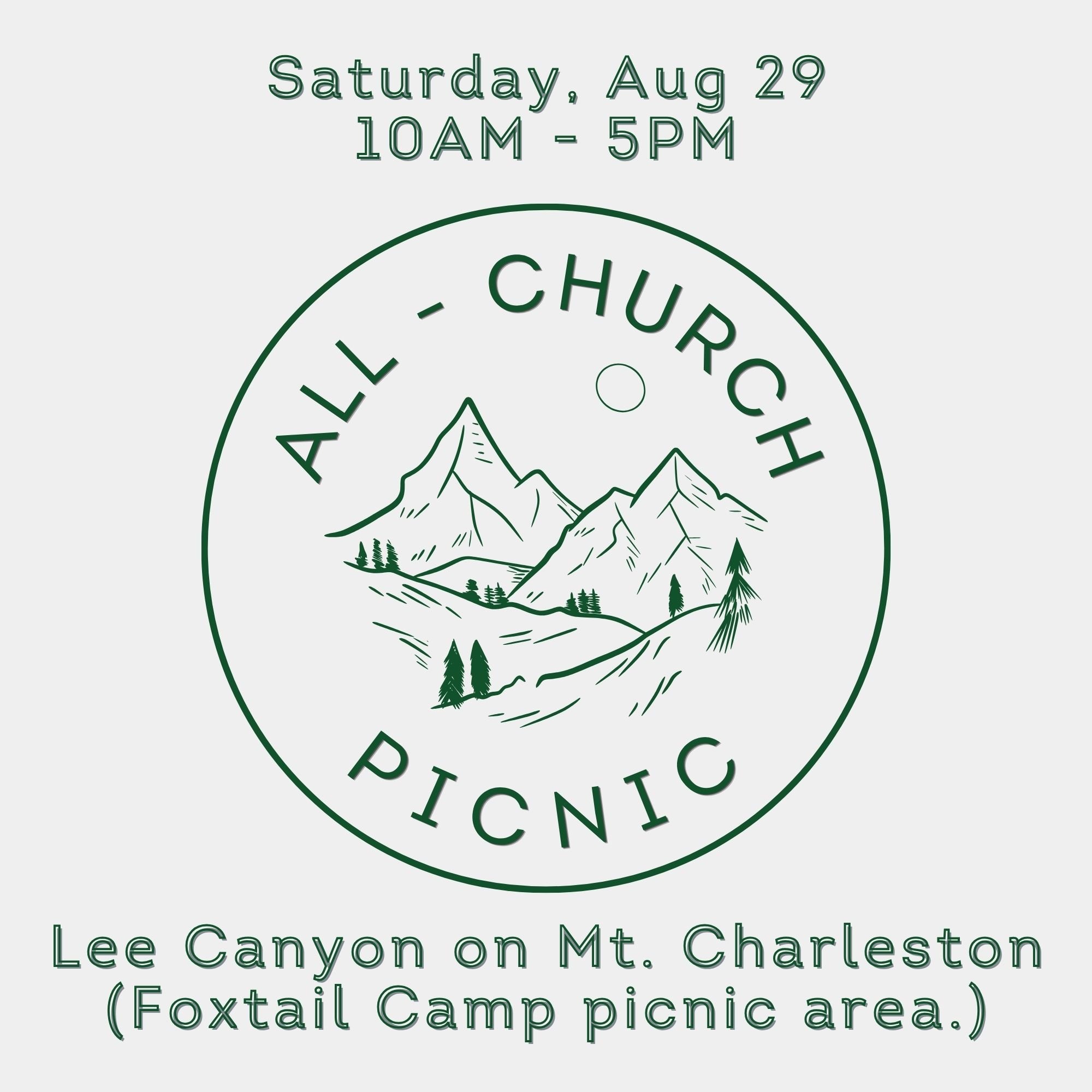 All-Church Picnic Lee Canyon on Mt. Charleston