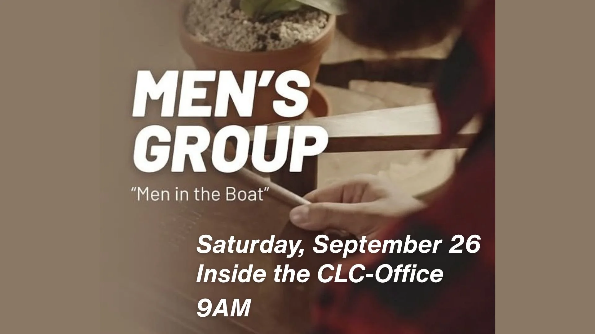 Men's Group - Men in the Boat