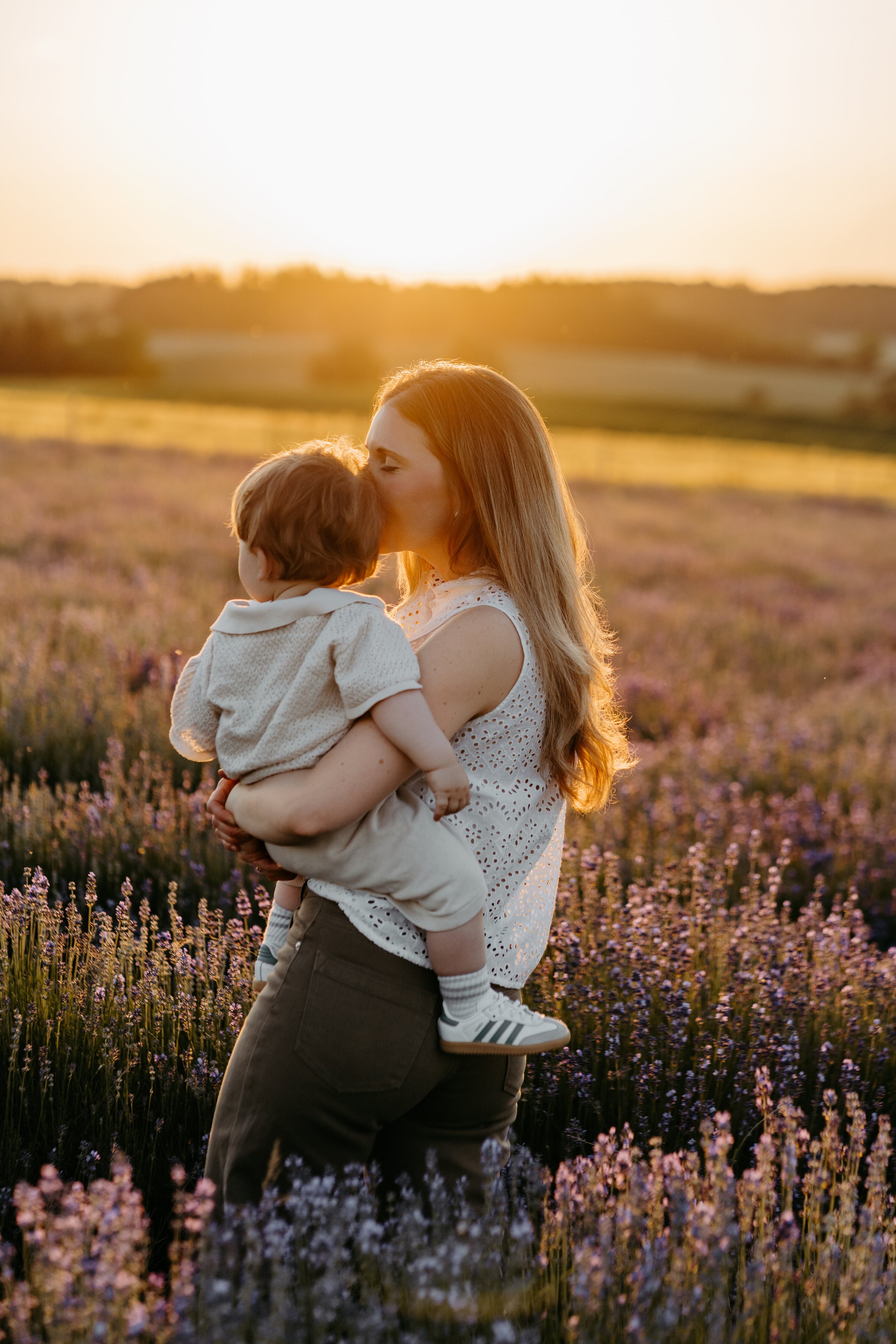 Familienshooting München Lavendelfeld Adlstraß