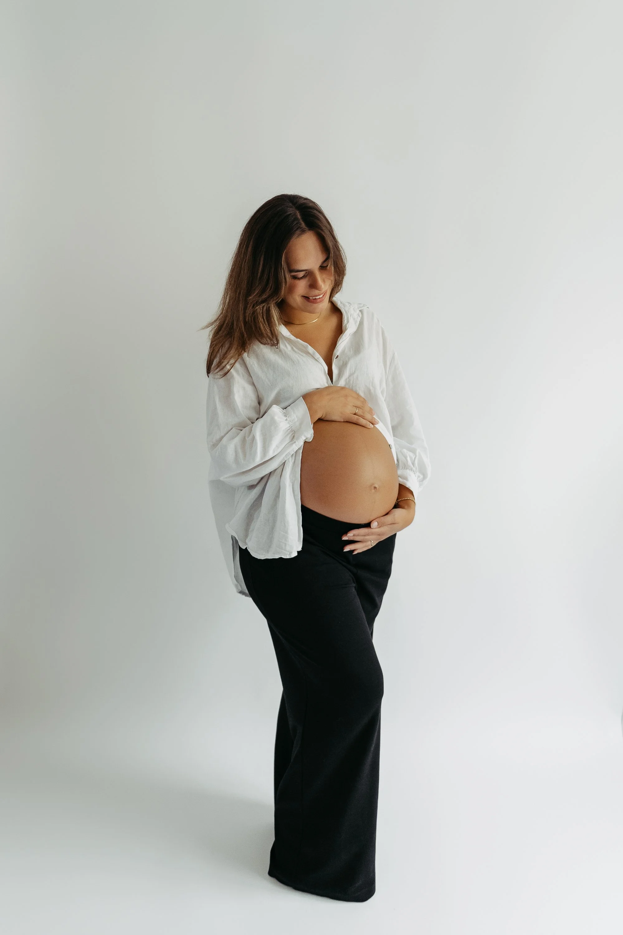 Studio Shooting München Babybauch Shooting Trudering Riem Haar Ottobrunn