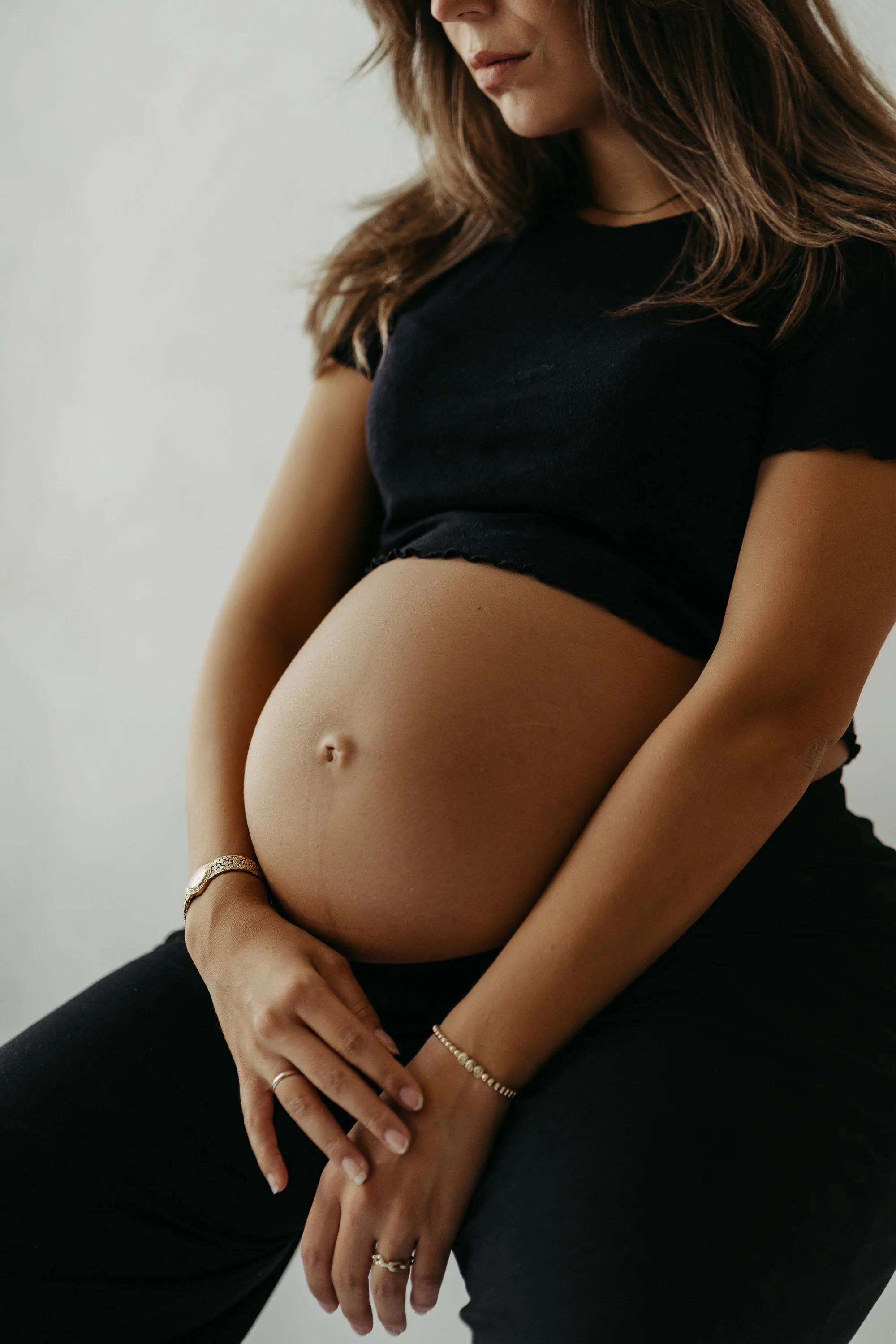 Studio Shooting München Babybauch Shooting Trudering Riem Haar Ottobrunn