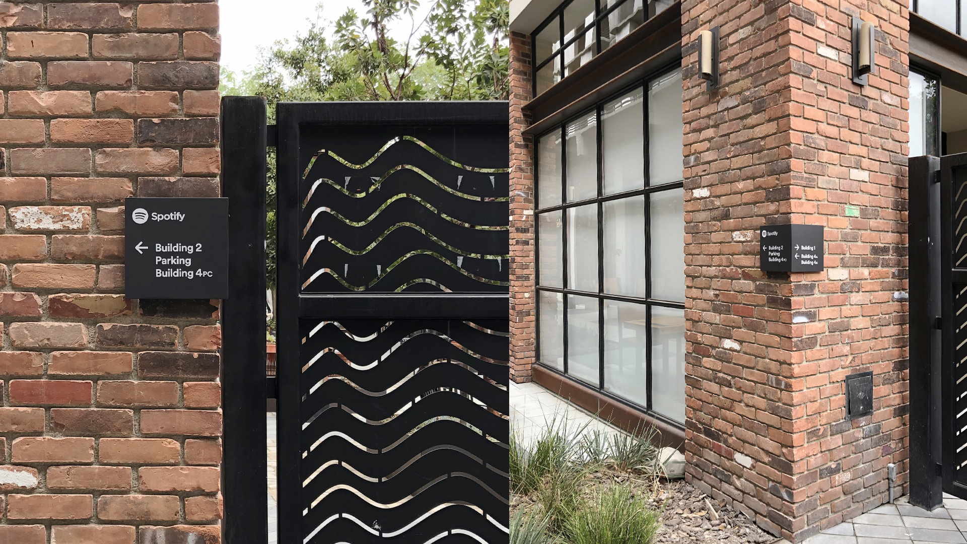 Exterior wayfinding sign