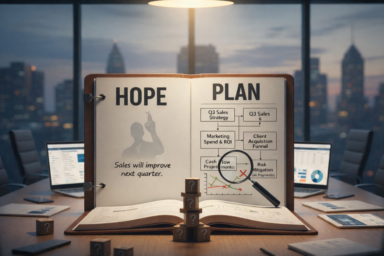 The future does not get better by hope. 