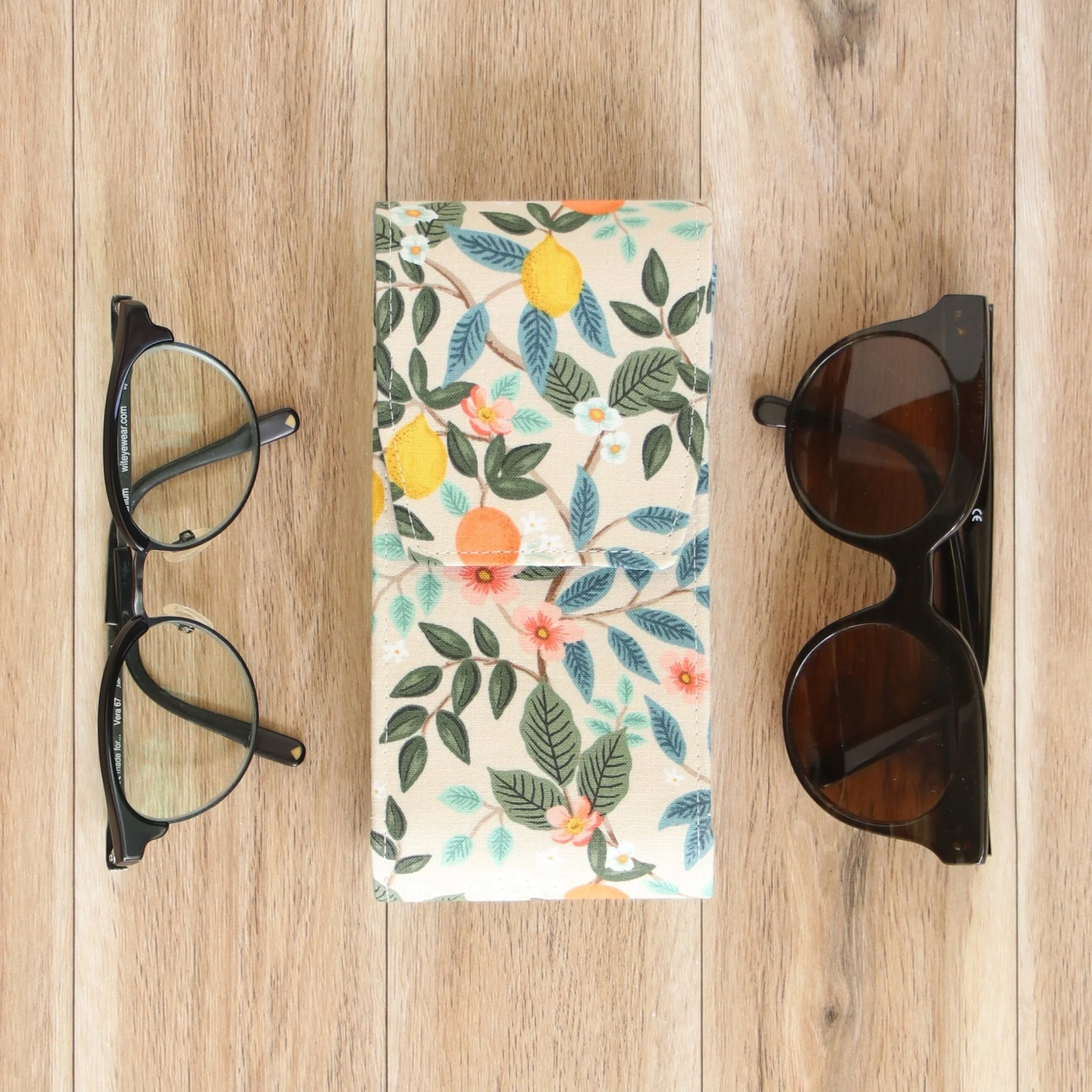 Double Glasses Case - Citrus Grove