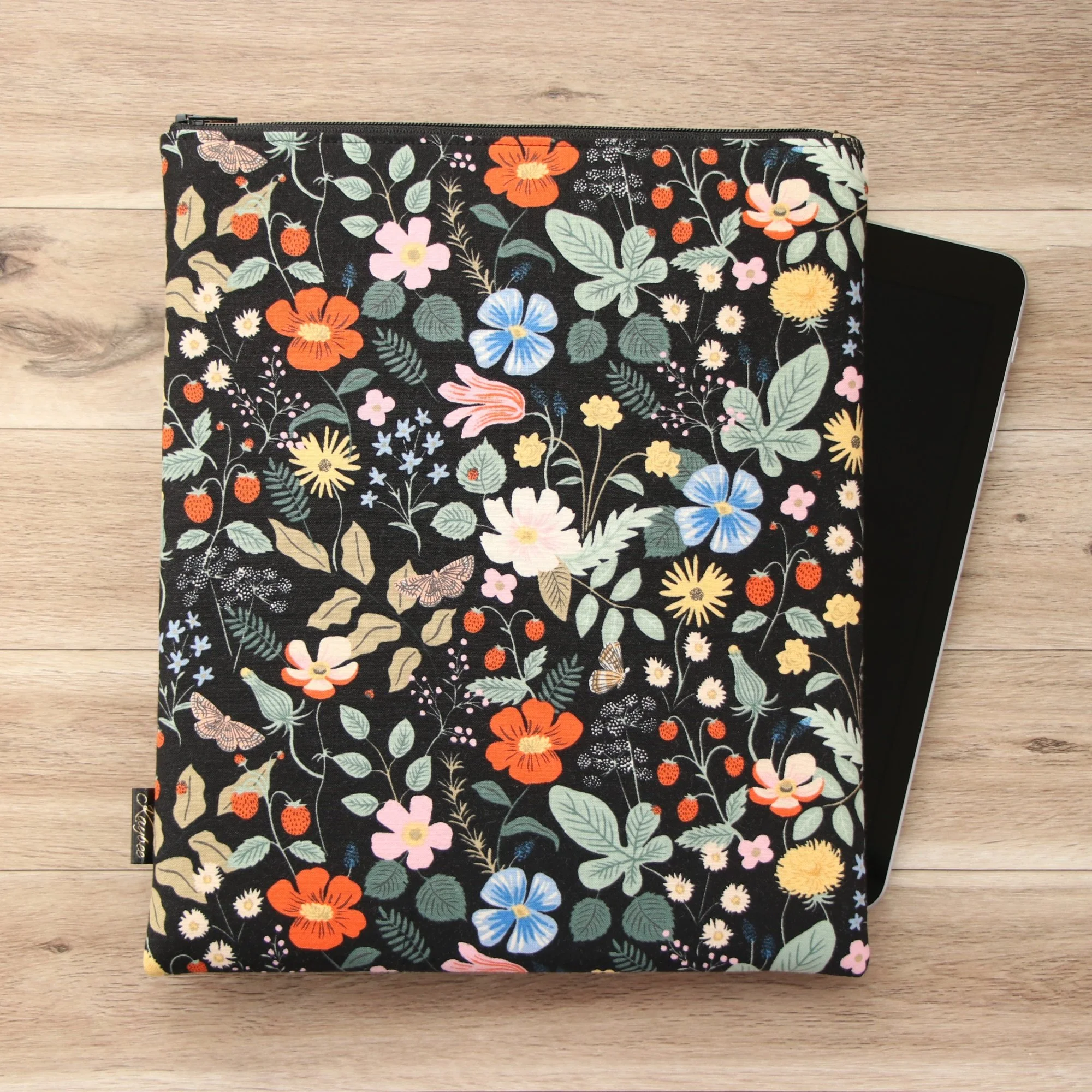 First Edition iPad & Large eReader Sleeve - Strawberry Fields