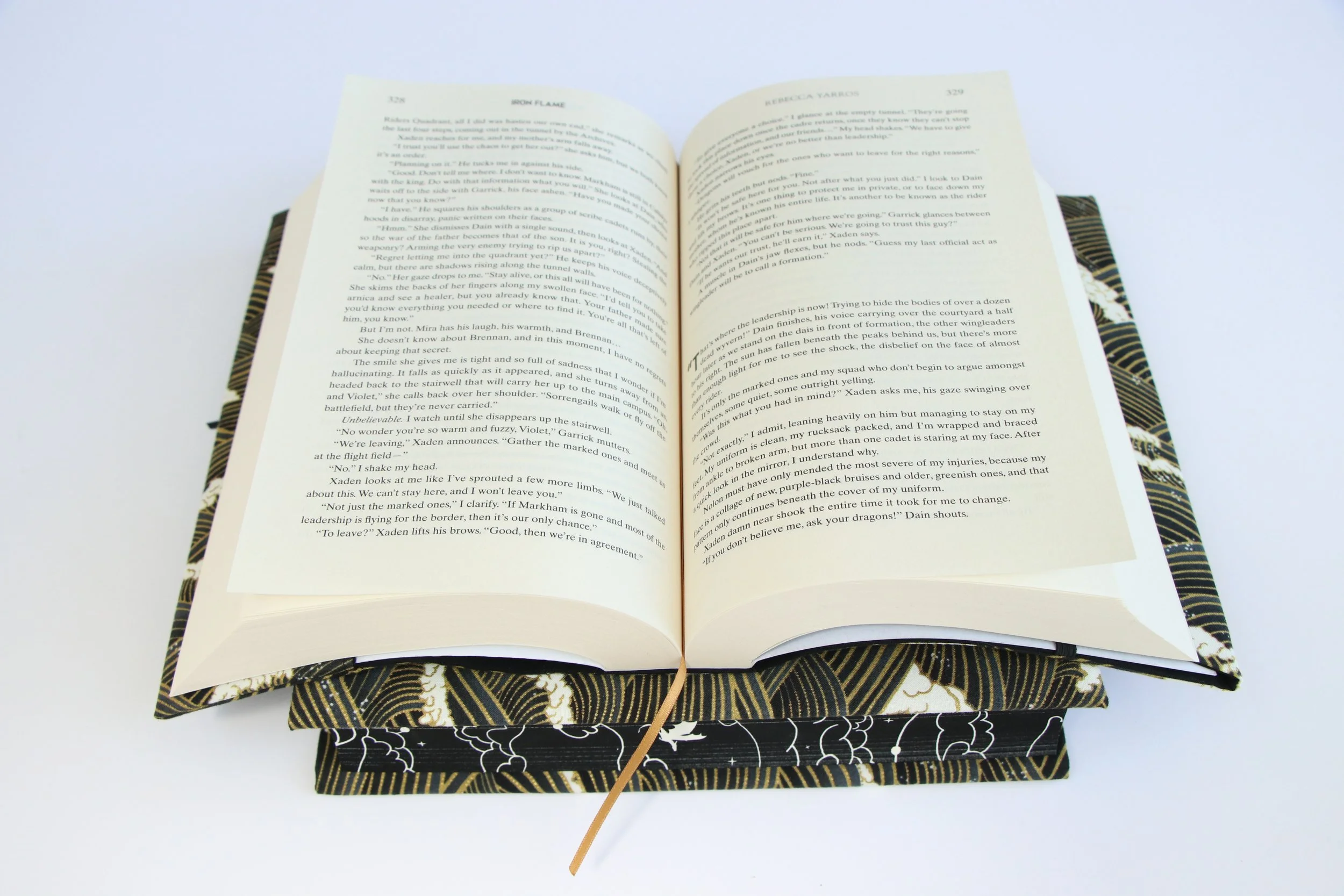 Fabric book cover or book jacket