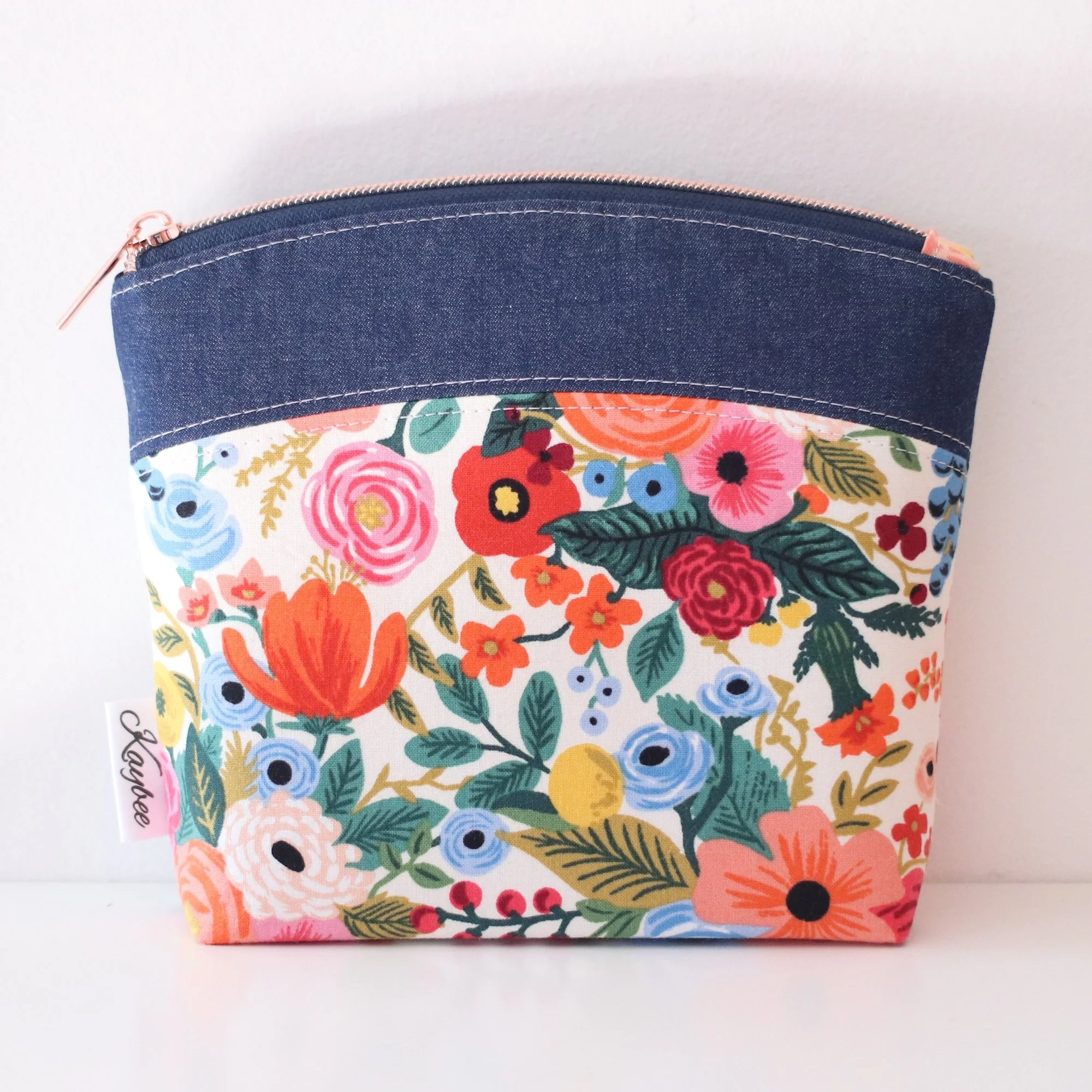 Makeup Bag - Garden Party Cream