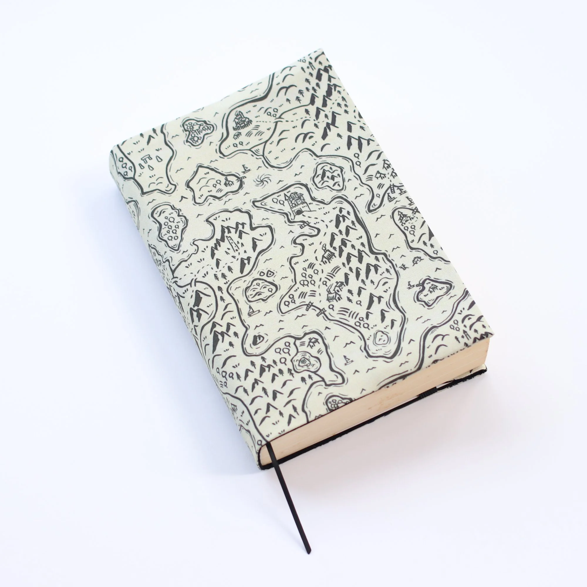 Limited Edition Wanderlust Map Book Jacket by Kaybee Creations NZ