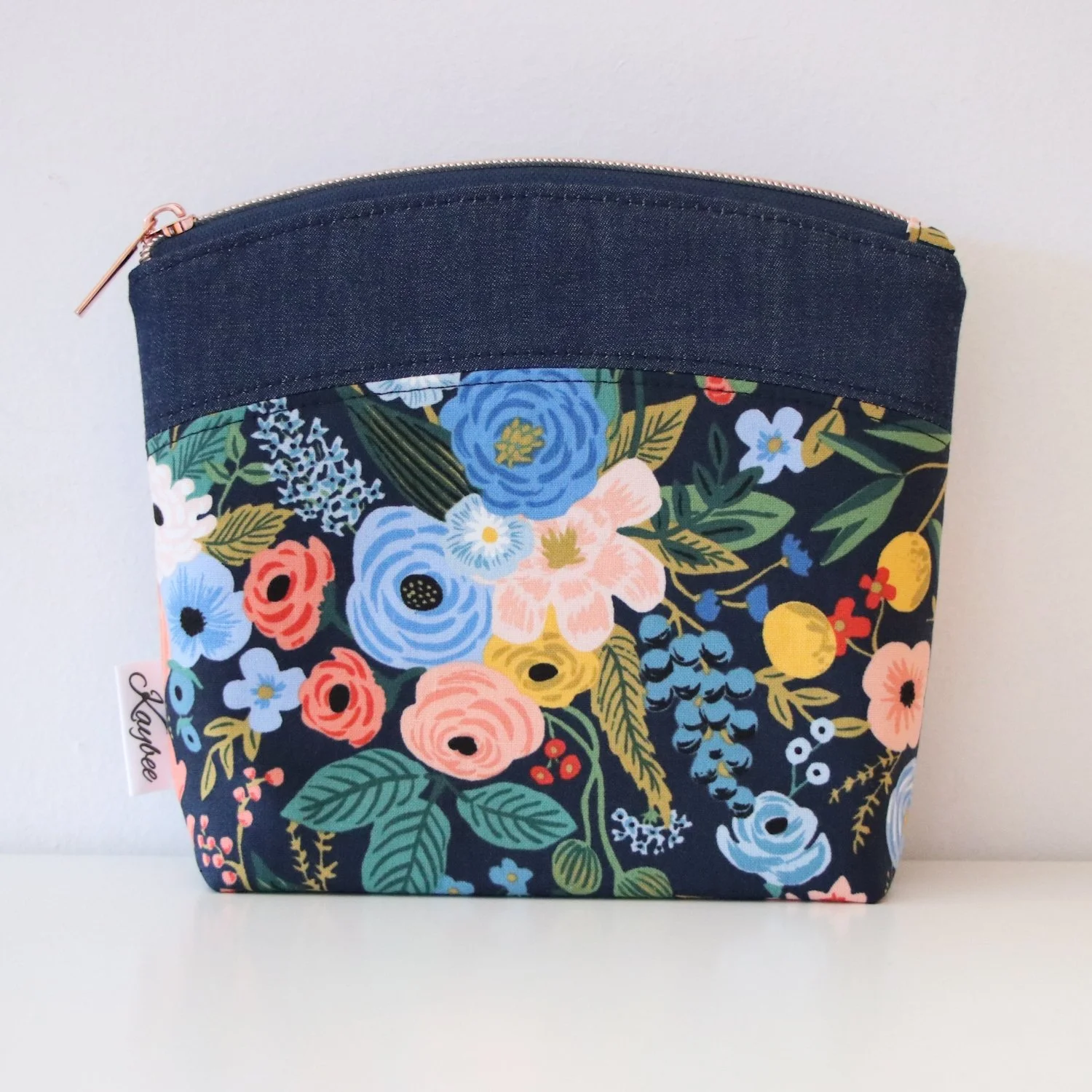 Makeup Bag - Garden Party Navy