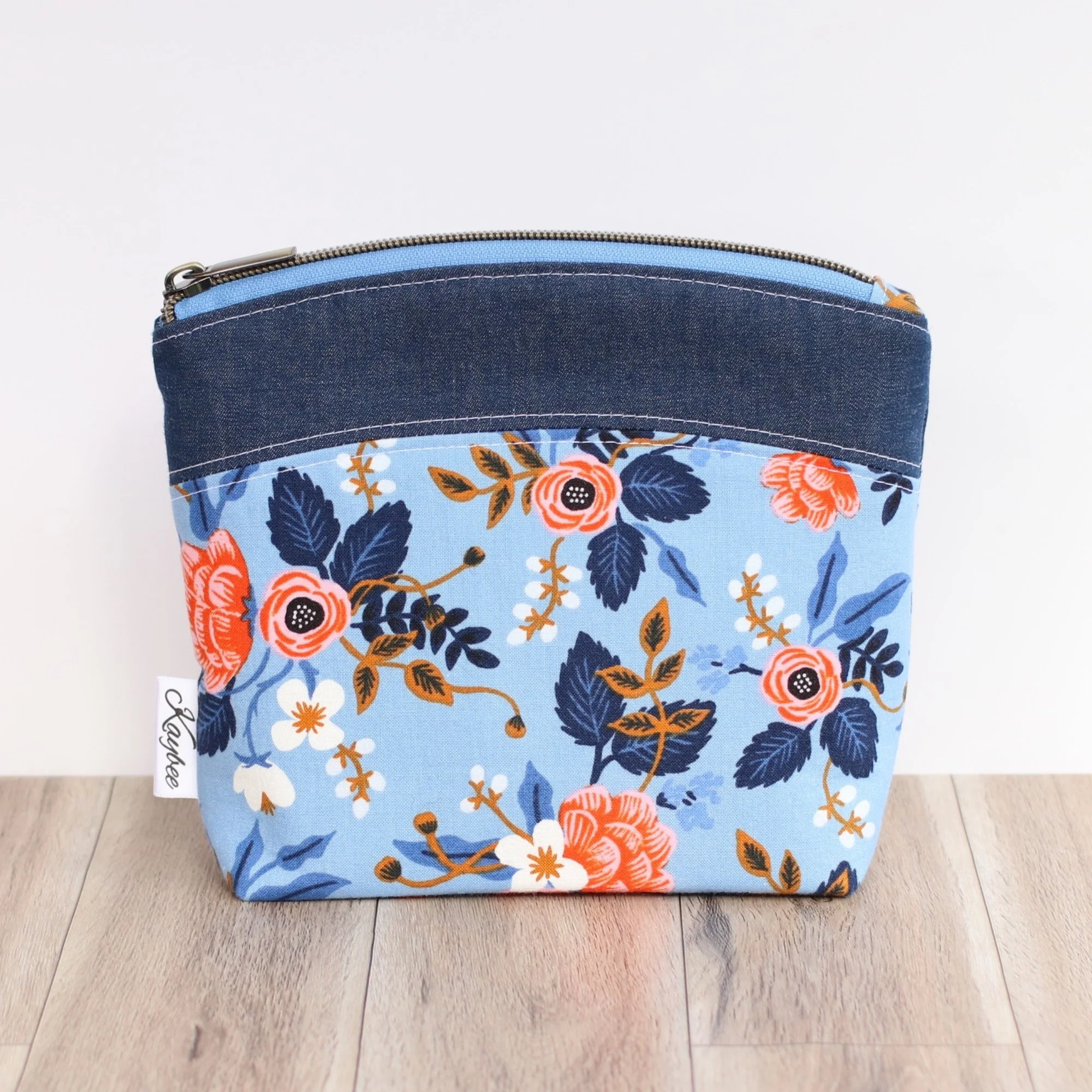 Kaybee Creations Small Makeup Pouch Bag Blue NZ