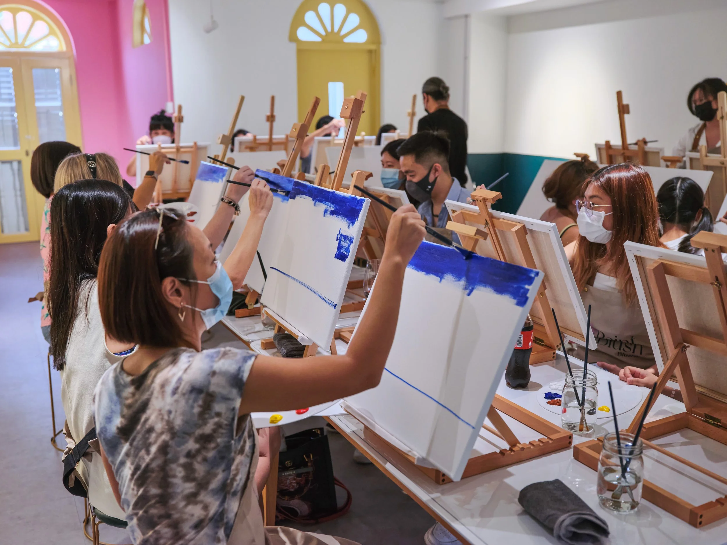Beyond the Sessions Paintblush, Singapore’s first Sip ’N' Paint art
