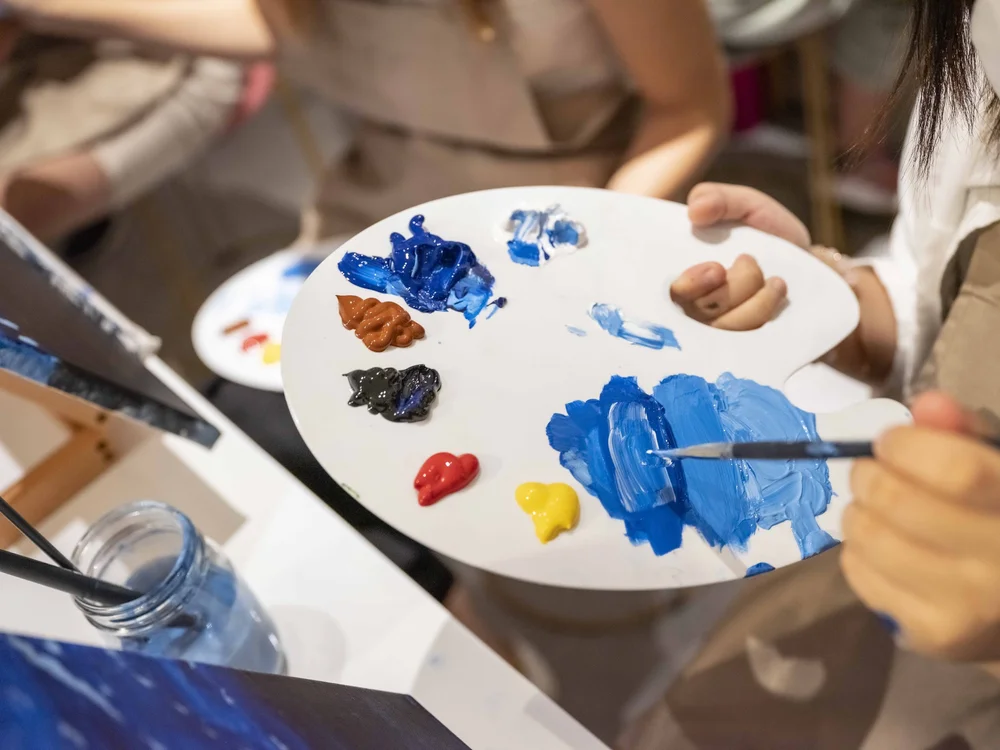 Sip ‘n’ Paint Art Jamming Paintblush, Singapore’s first Sip ’N' Paint