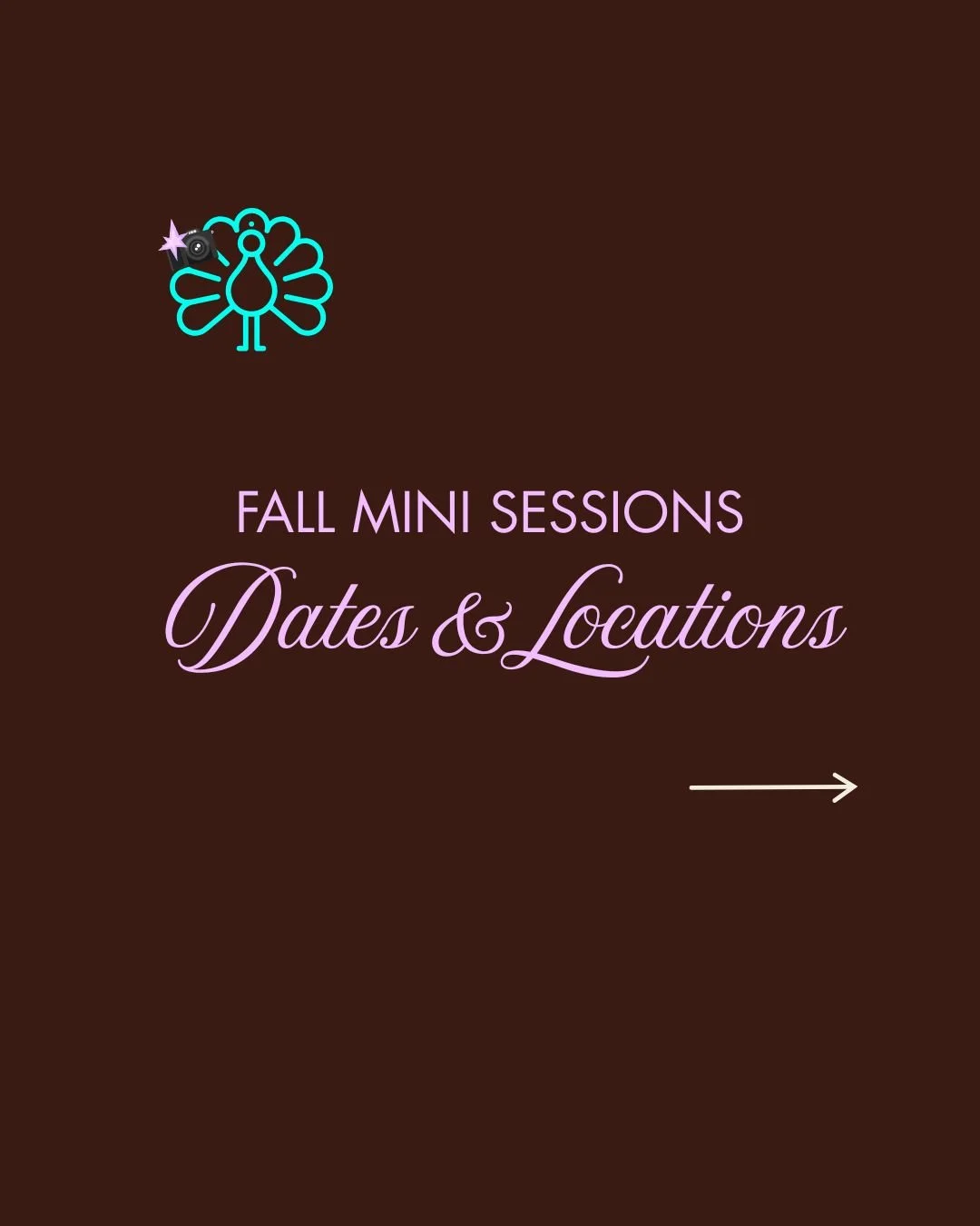 📸🍂 Fall mini session dates &amp; places are locked in! Fams can get first dibs at spots by joining the mailing list (up there &uarr;), and spots will open early Aug for sign up. Until then, may you have fun in the sun!