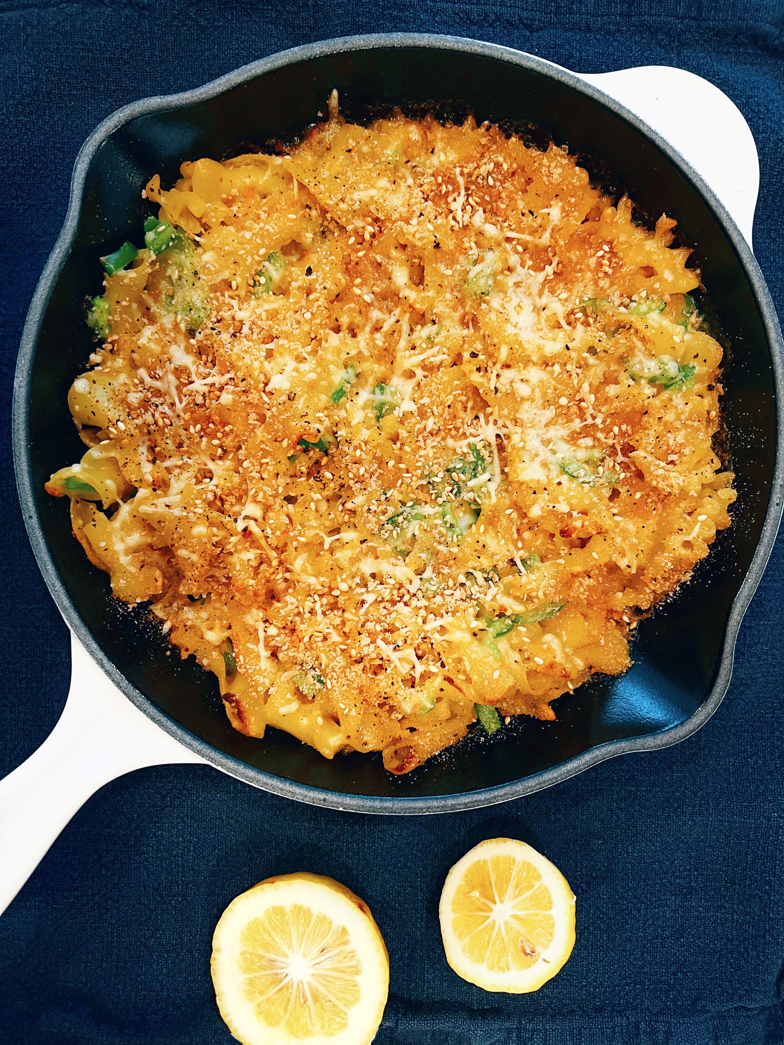 Sesame Lemon Miso Mac and Cheese