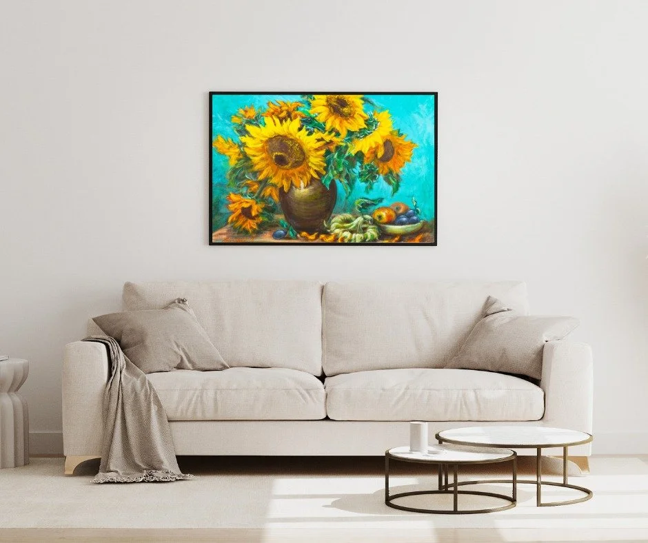 🌻 Home is where the art lives.

This sunflower painting shows how the right piece can transform a neutral space into something vibrant, inviting, and uniquely yours. ✨

Ready to imagine what your home could look like with original art on the walls? 