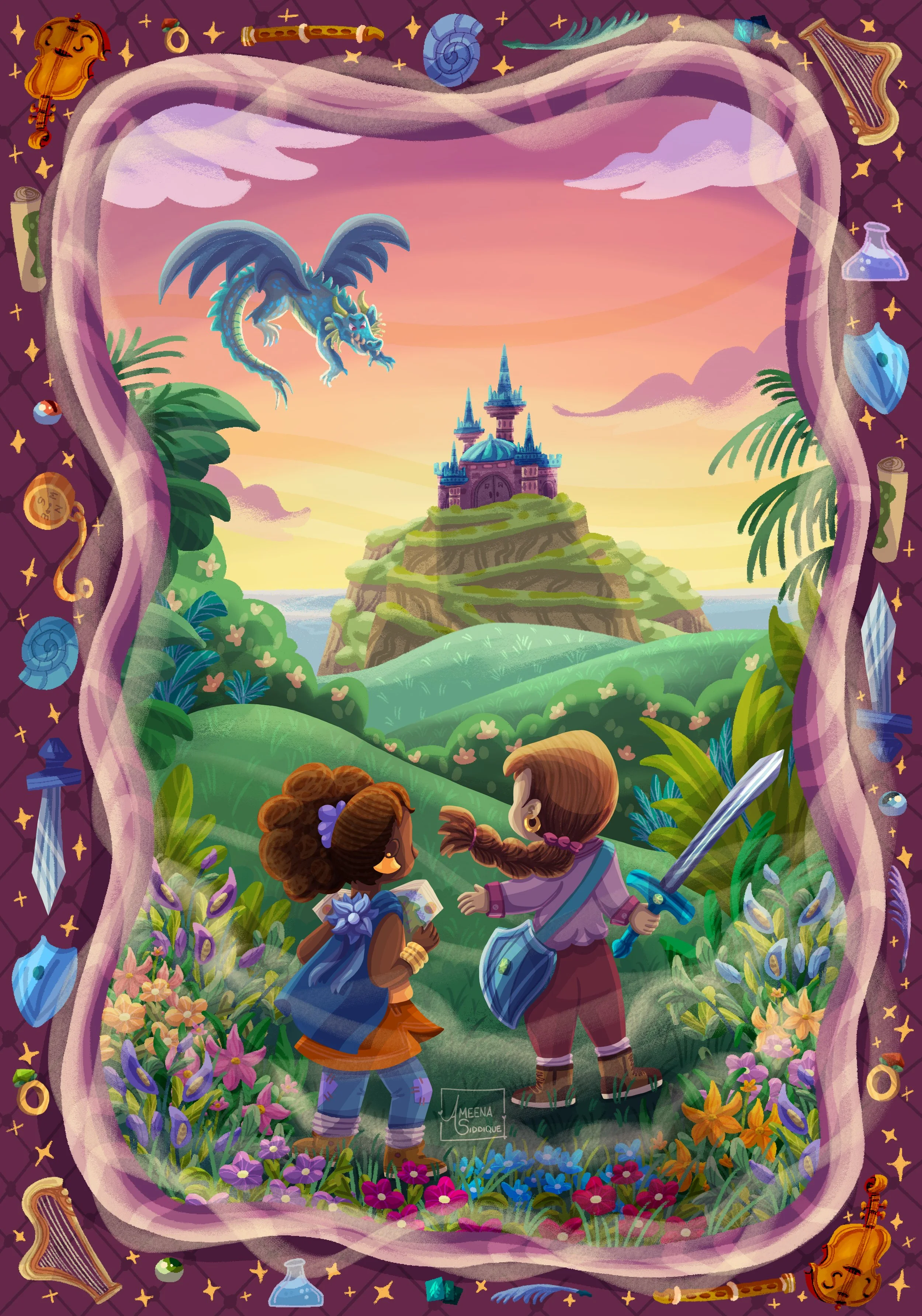 Side Quest Mock Cover - Ameena Siddique 