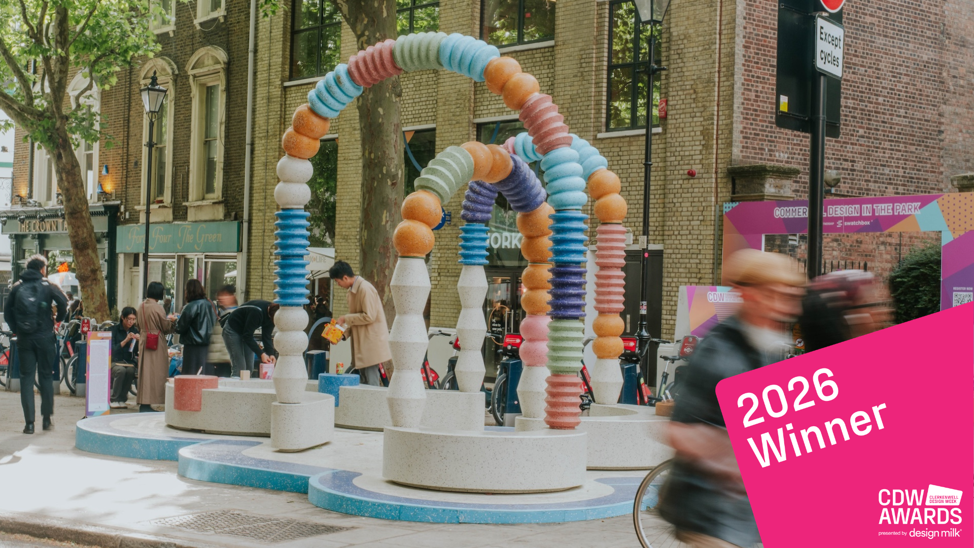 The Fountain of Technicolour Beads wins CDW Awards Most Inclusive Design 2026