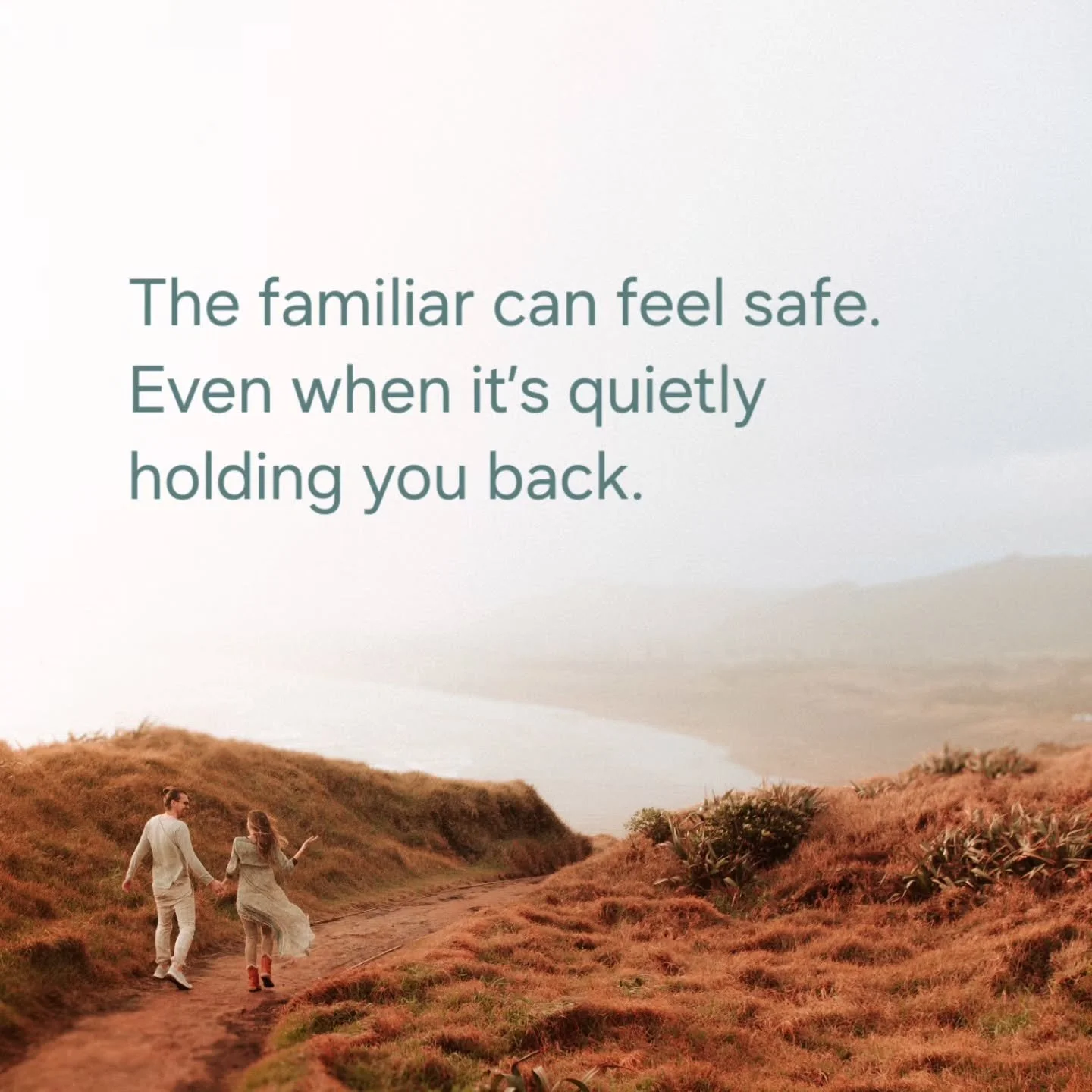 The mind often chooses what&rsquo;s familiar, even when it no longer fits. Not because it&rsquo;s true, but because it feels safe.

Uncertainty can register in the body as a threat.
Fear tightens, control steps in.
And often staying the same can seem