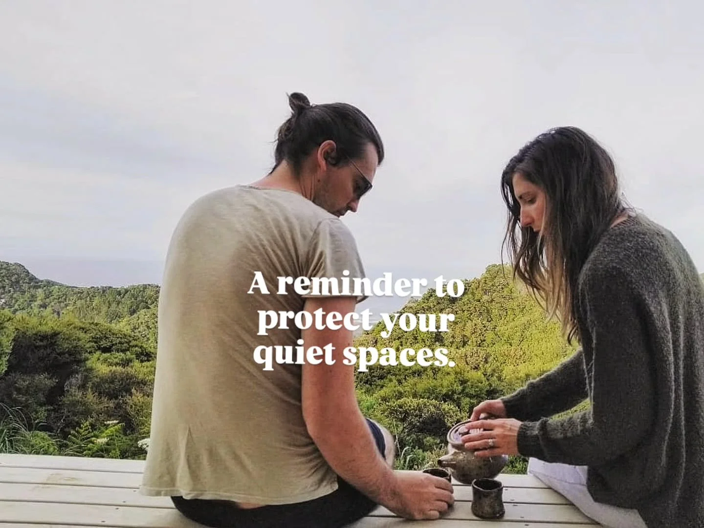 ​This photo was taken back in 2021, when Wessel and I spent New Years Eve in total solitude at a little cottage out on the West Coast called The Hermitage. No phone reception, no noise, just the Waitākere bush, a hot teapot, and a lot of space.

​Whe