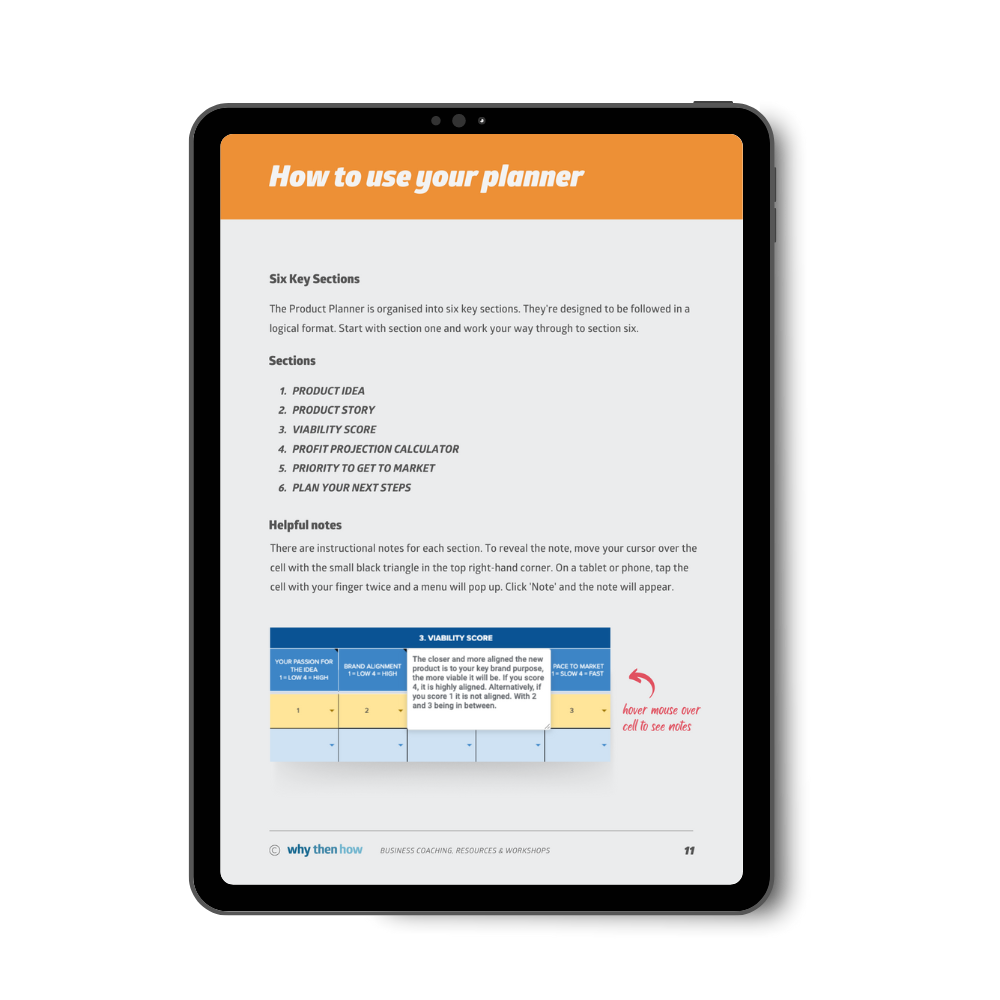 Product Planner & Profit Calculator — Why Then How