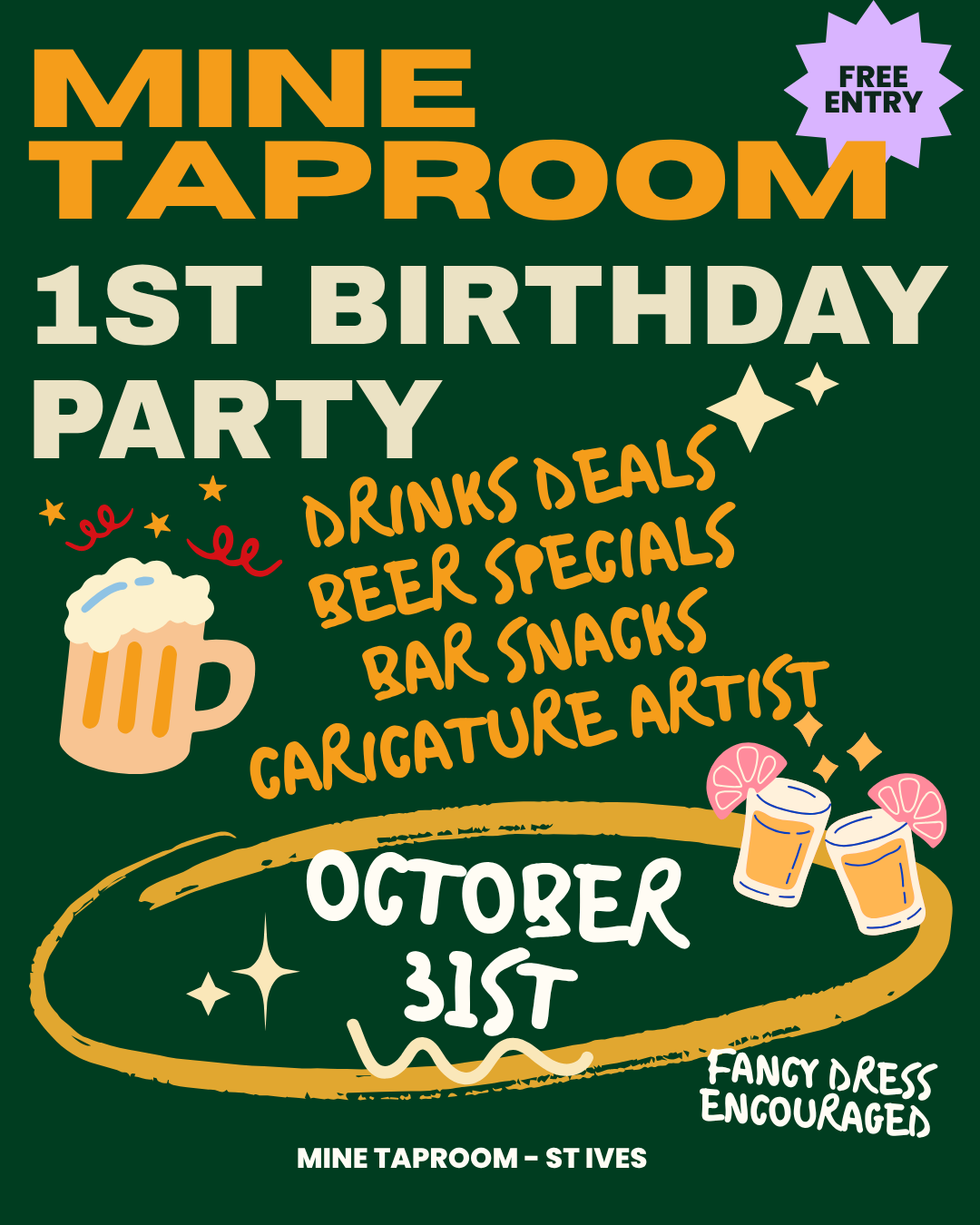 THE TAPROOM TURNS 1!
