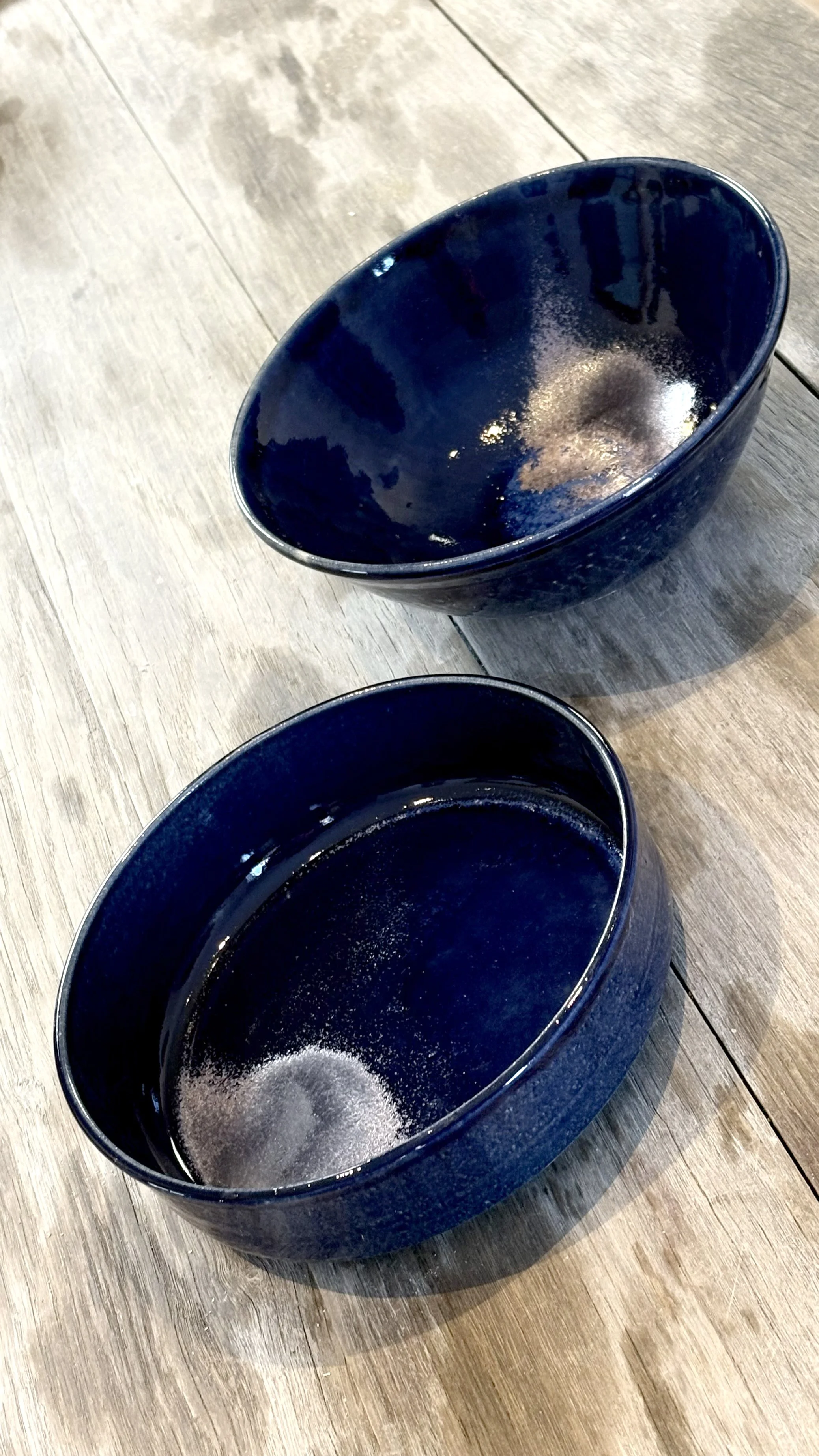 Lot de deux pièces bleu nuit