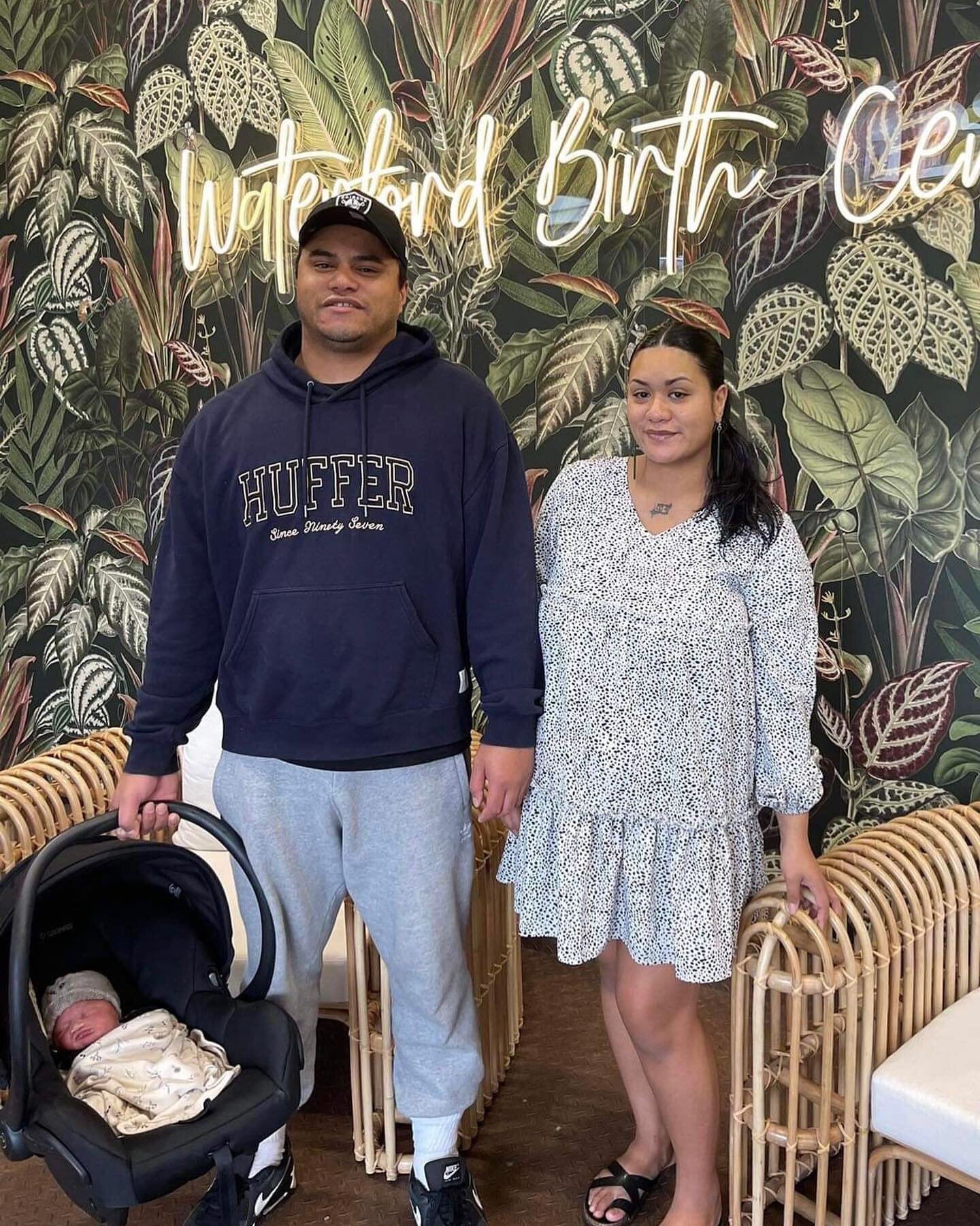 It was so lovely to discharge this gorgeous whanau today after their beautiful birth here at Waterford on Wednesday morning. Monica &amp; Hone with their youngest pēpi heading home this morning 🥰