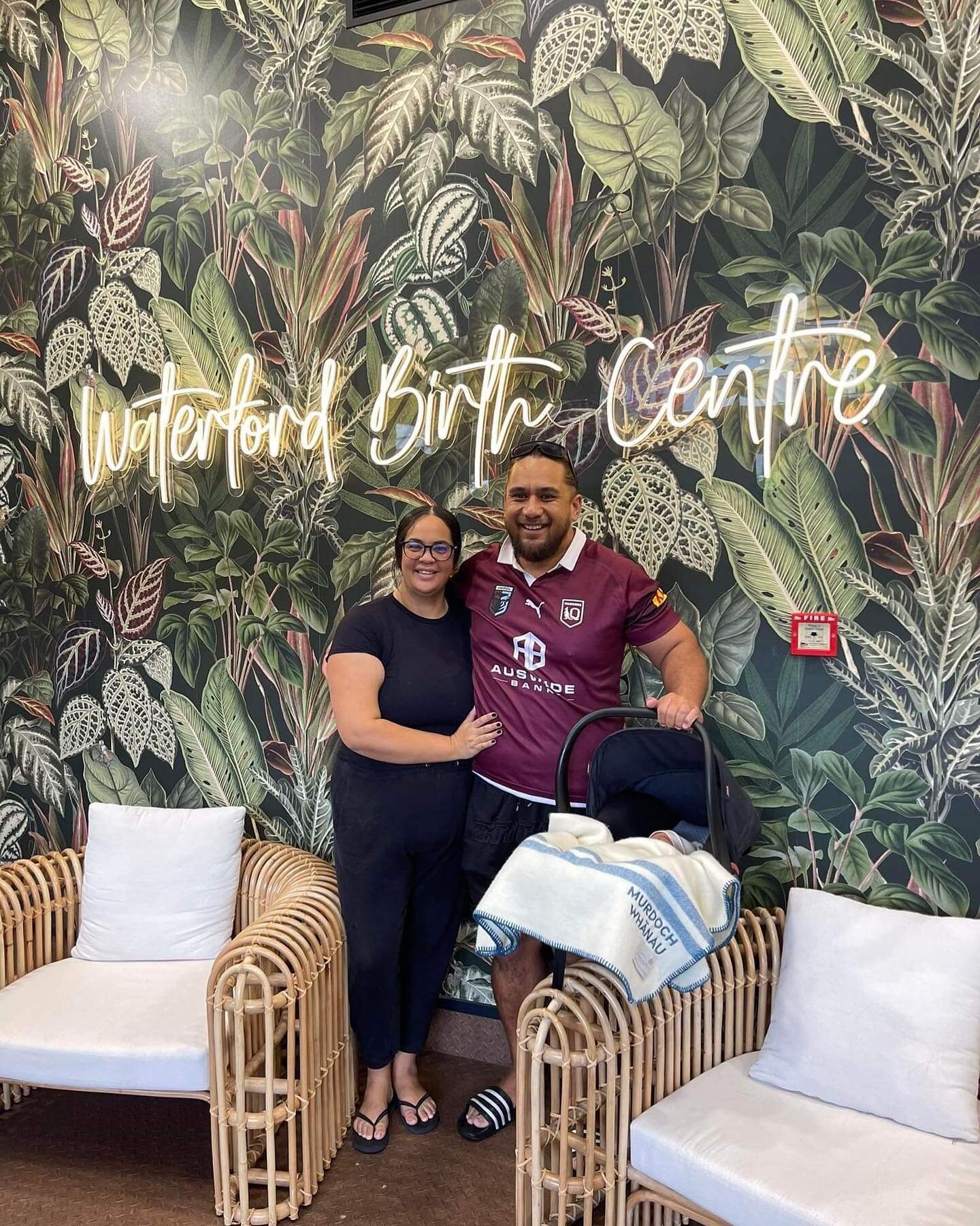 Look at this gorgeous whanau Rauwina Murdoch and Kurtis and their baby Taurikura. Congratulations to all your whanau from the team at Waterford we loved having you 🥰