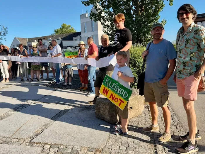 Kundgebung vor Gemeinderatssitzung