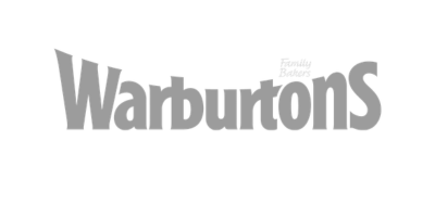 Warburtons Family Bakers logo in grey text
