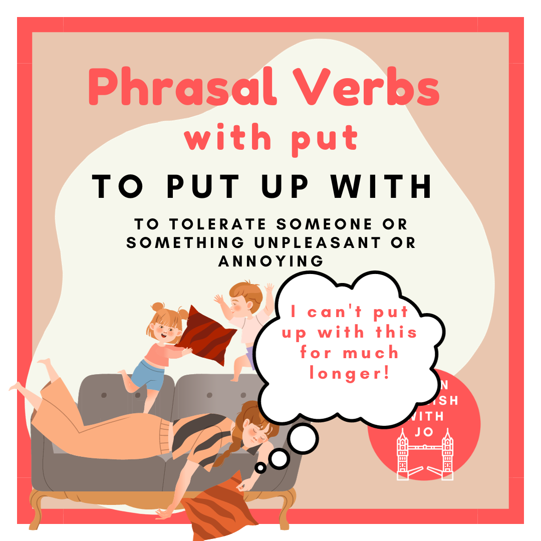 Learn English phrasal verbs with put.
