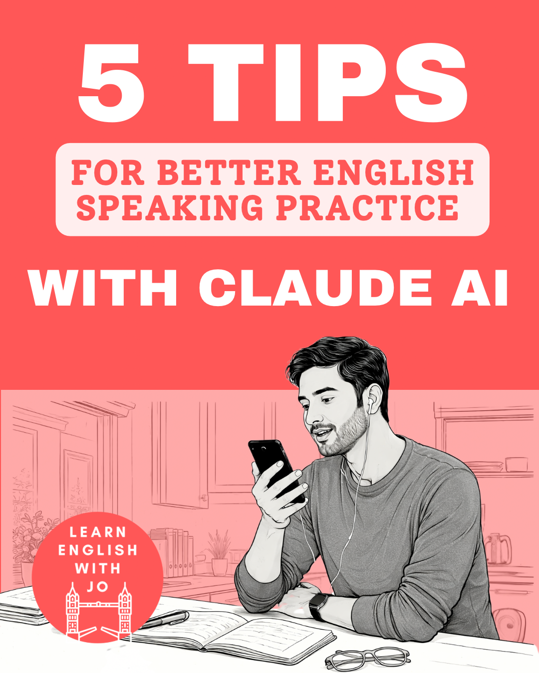 Five tips for using Claude prompts to improve your English speaking practice