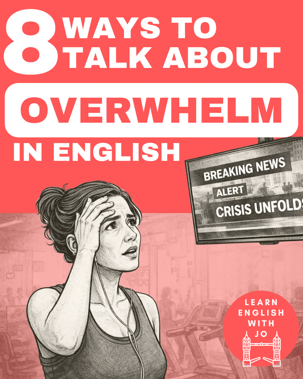 8 Ways To Talk About Overwhelm in English — Learn English With Jo