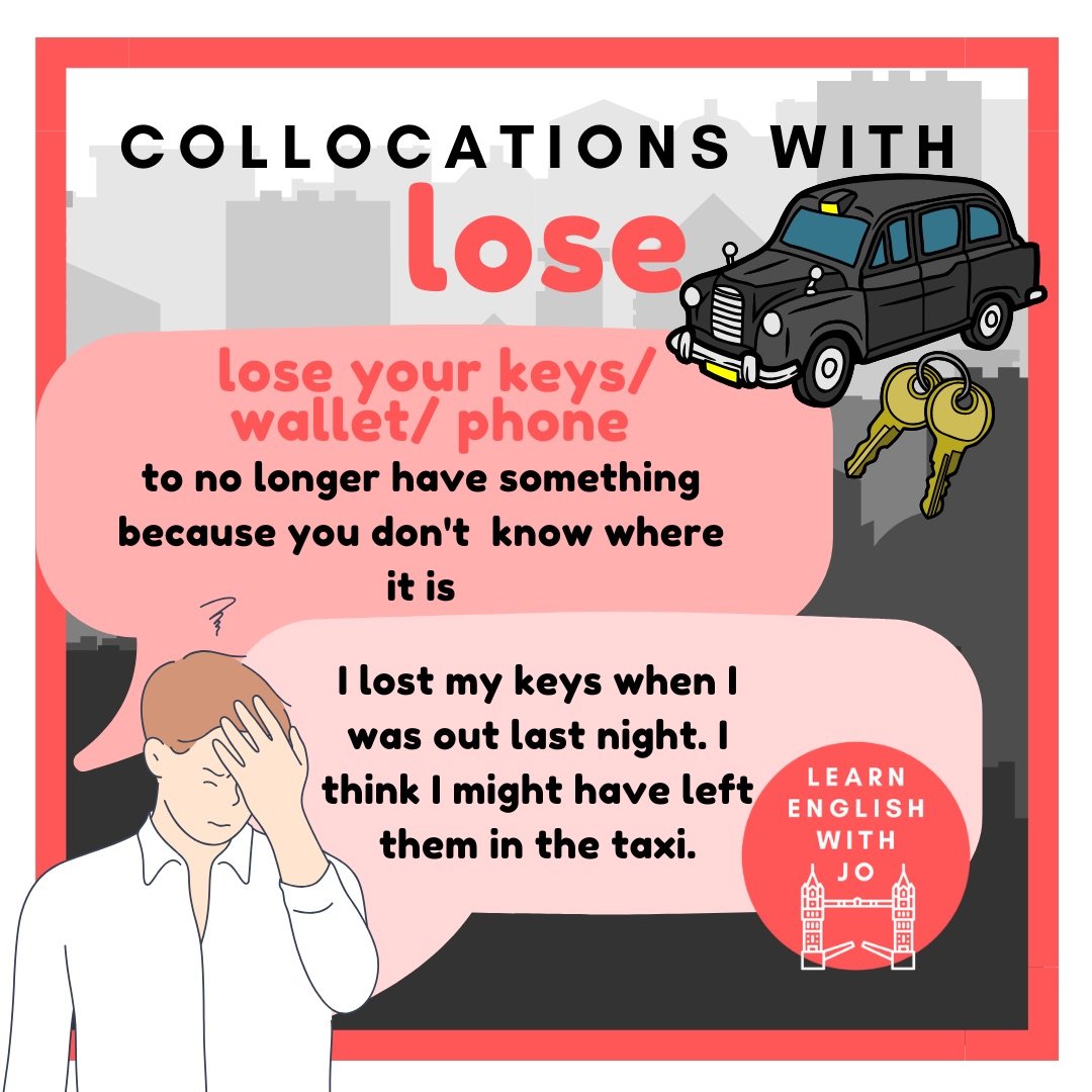 English Collocations with Lose