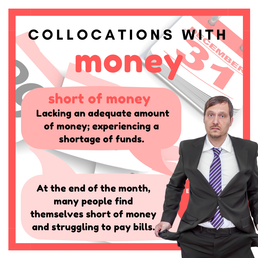 Common English collocations with money.