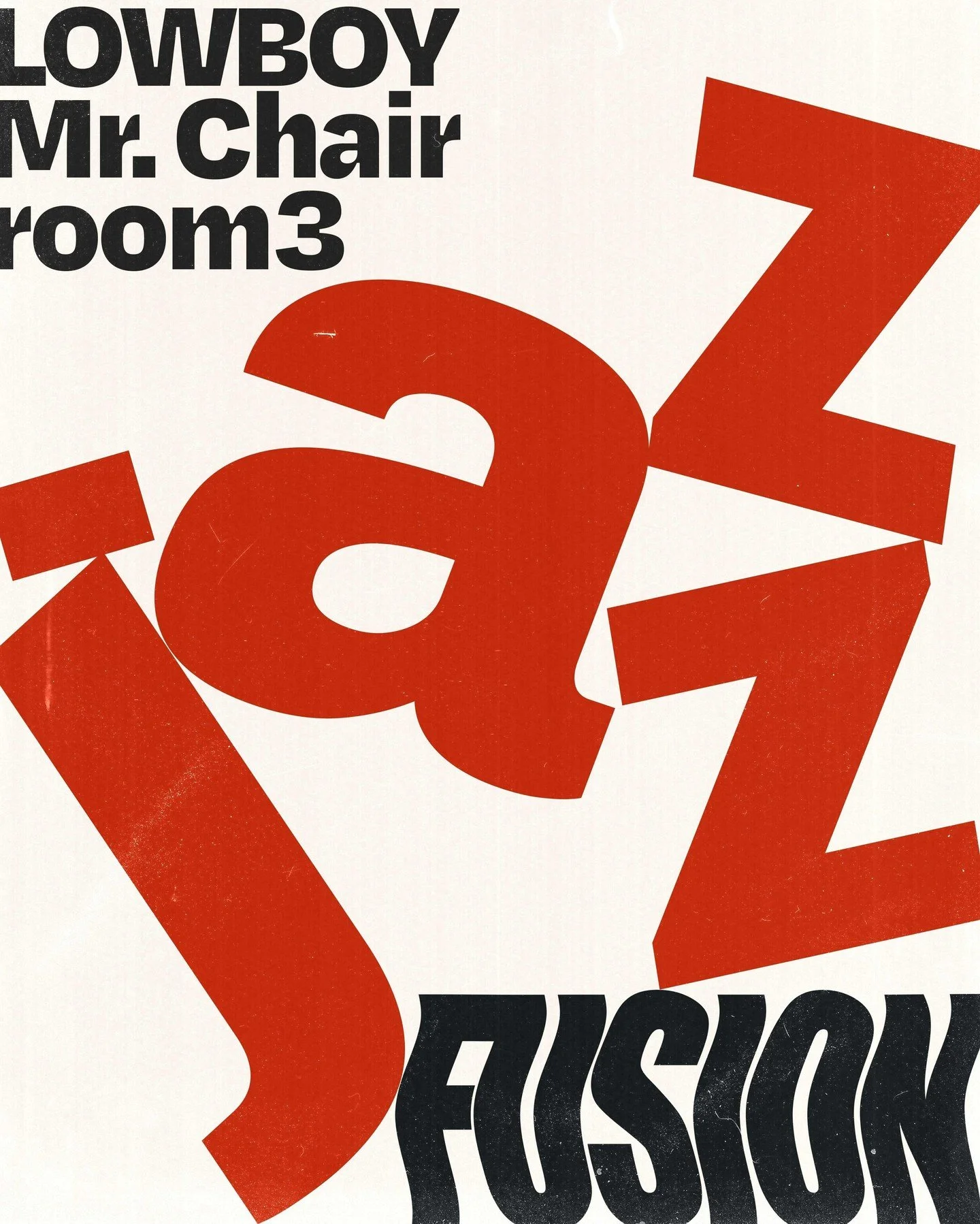Get ready for this cool jazz fusion show featuring: 
LOWBOY
Mr. Chair
Room3 

📆 April 24
📍Atwood Music Hall

More info:
atwoodmusichall.com/shows/2026-4-24