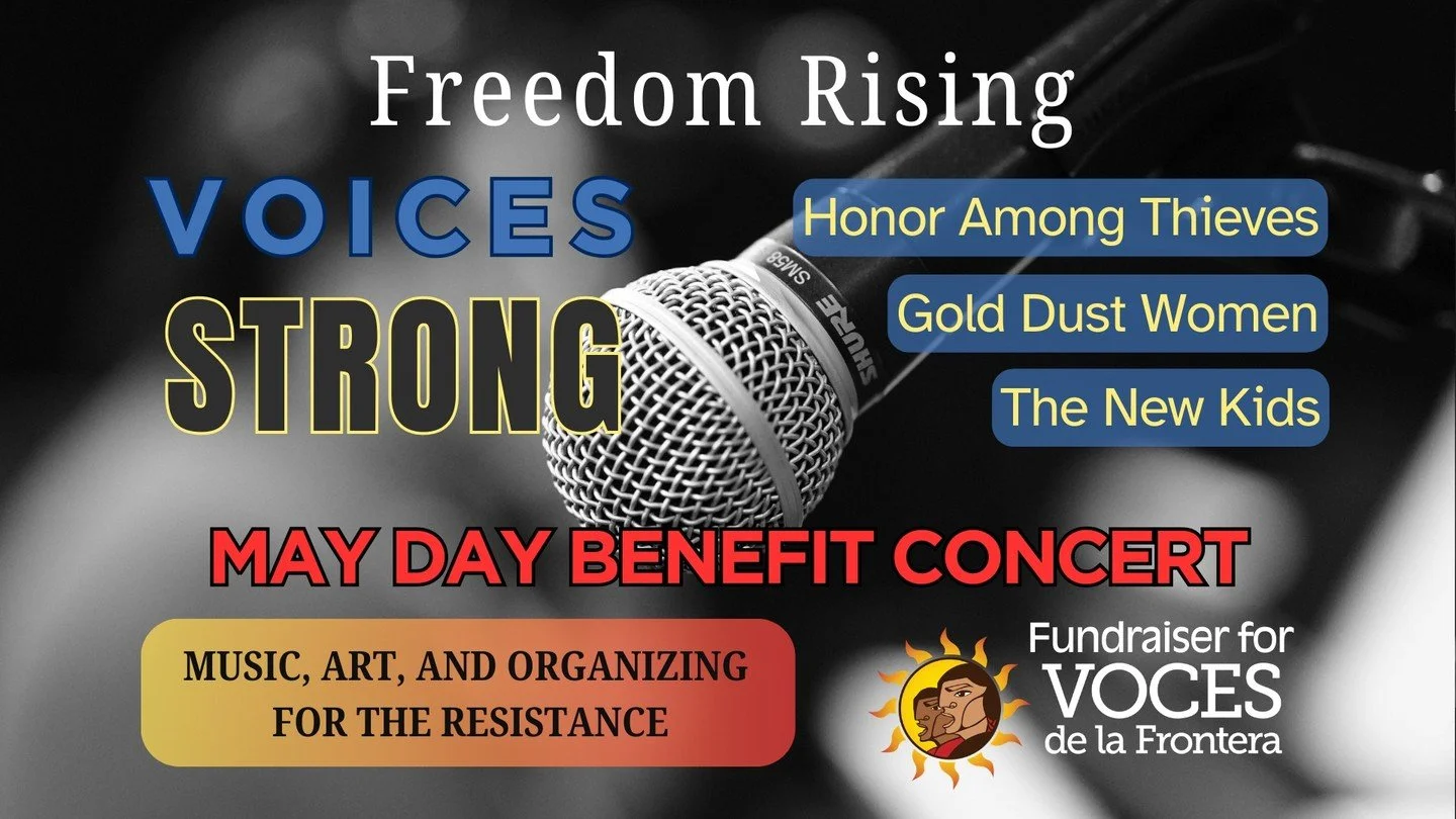 Freedom Rising &ndash; Voices Strong Mayday Benefit Concert 
📆 May 1

On International Workers&rsquo; Day, join us in sharing music, art, and organizing for the resistance &mdash; and uplifting the communities leading this fight.

After the marches
