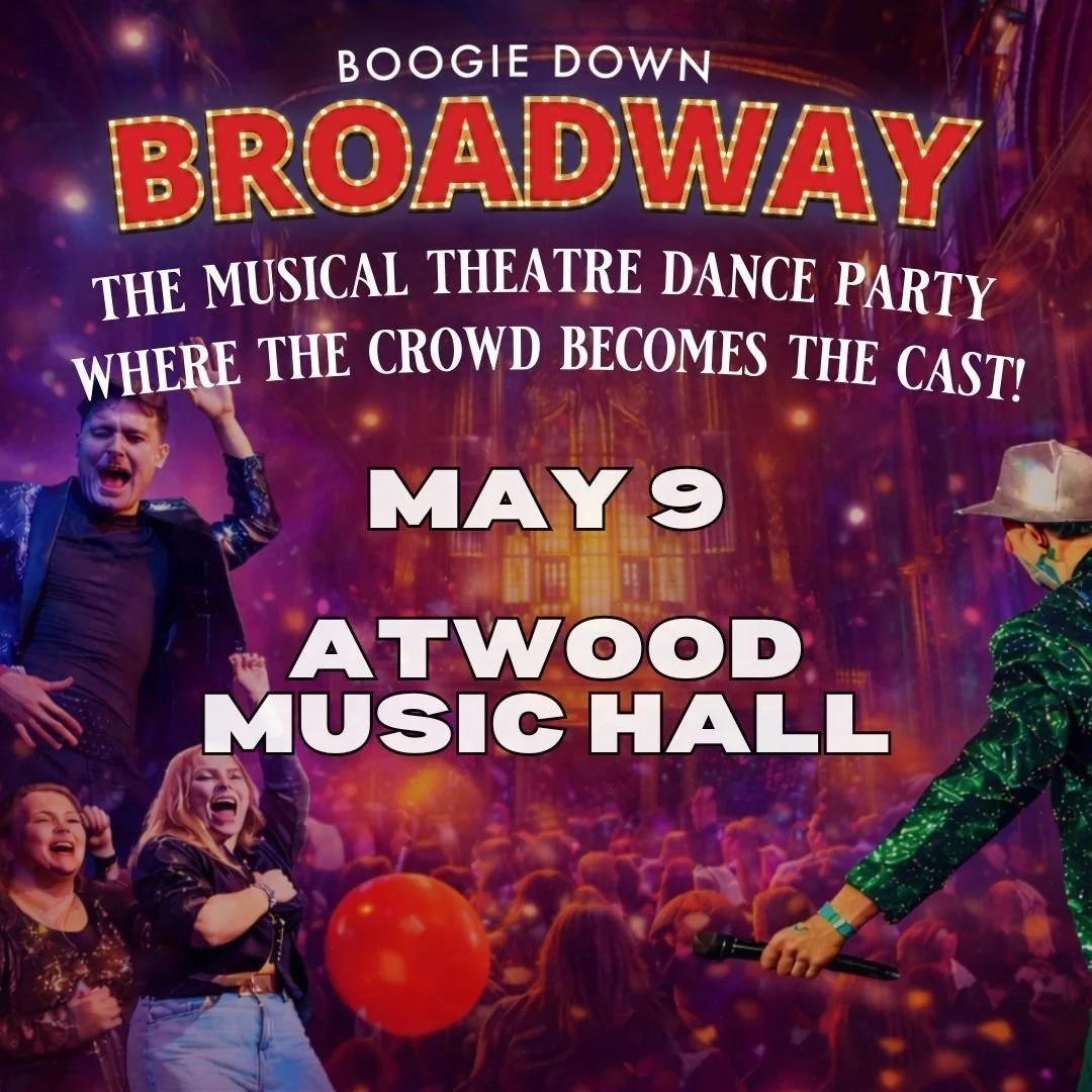 What to Expect at Boogie Down Broadway: A Singalong Dance Party on May 9 at Atwood Music Hall 👀 

✅ All-Killer Showtunes &ndash; From Wicked and Les Mis to Hamilton and more, you&rsquo;ll hear all your Broadway favorites played loud and proud.
🎧 Fe