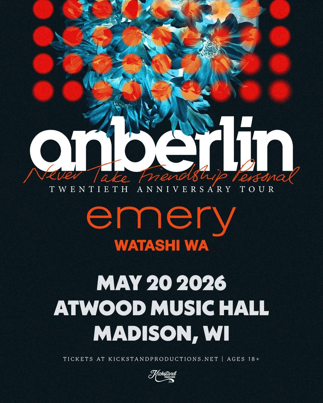 For more than two decades, Anberlin have remained a formidable force in the alt-rock world, boasting a wildly devoted fanbase who&rsquo;ve come to rely on the raw cathartic power of their music. On the massively anticipated Vega&mdash;the first album