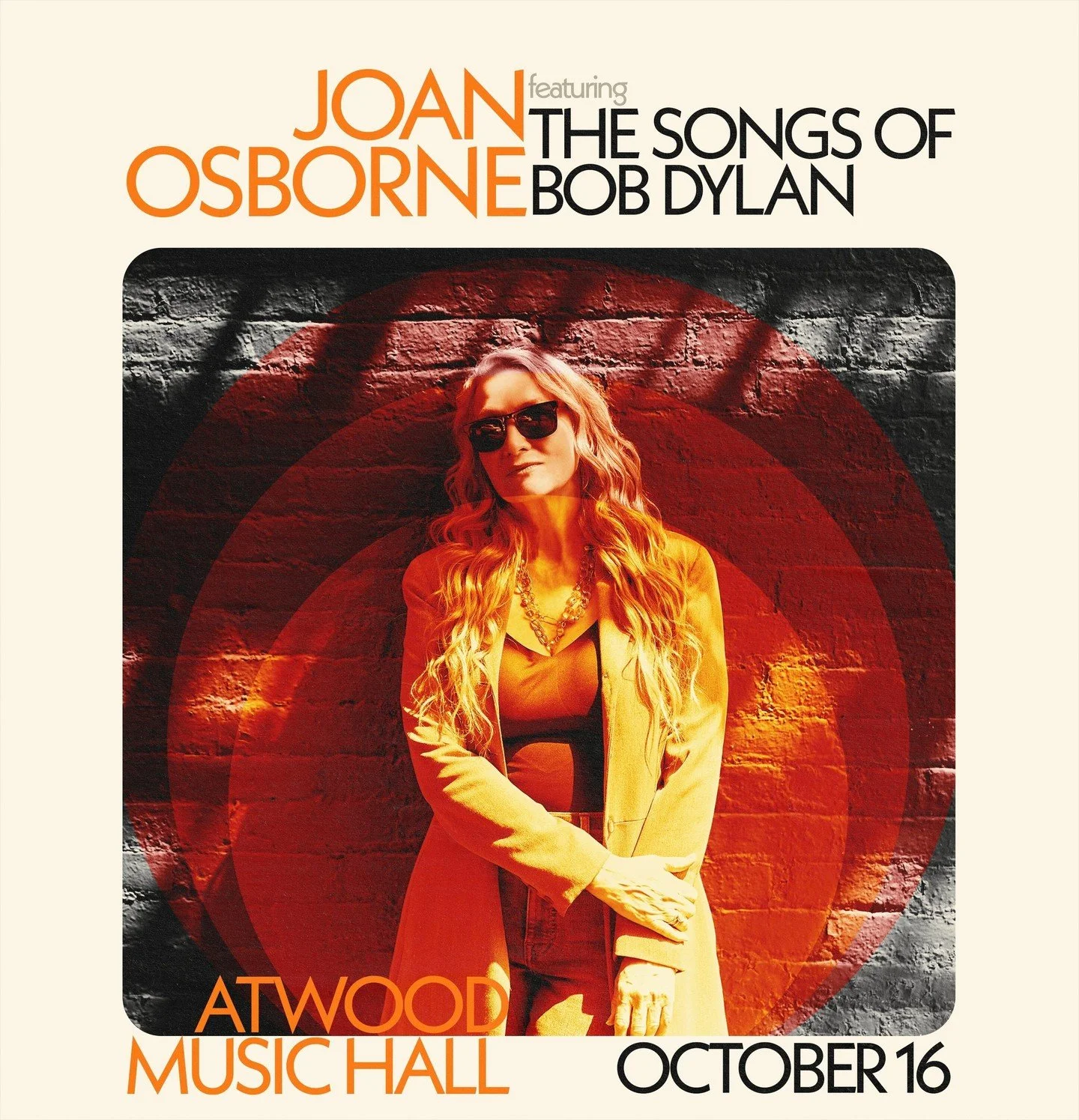 ✨ Just Announced ✨ Joan Osborne Sings the Songs of Bob Dylan ✨ 
📆 October 16

In 2017, Grammy-nominated artist Joan Osborne released the critically acclaimed album, Songs of Bob Dylan. Her artistic and soulful reinterpretations of the selection of D
