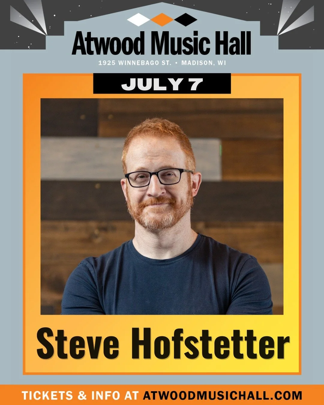 Come check out comedian Steve Hofstetter on July 7 at Atwood Music Hall!

Get your tickets: atwoodmusichall.com/shows/2026-7-7